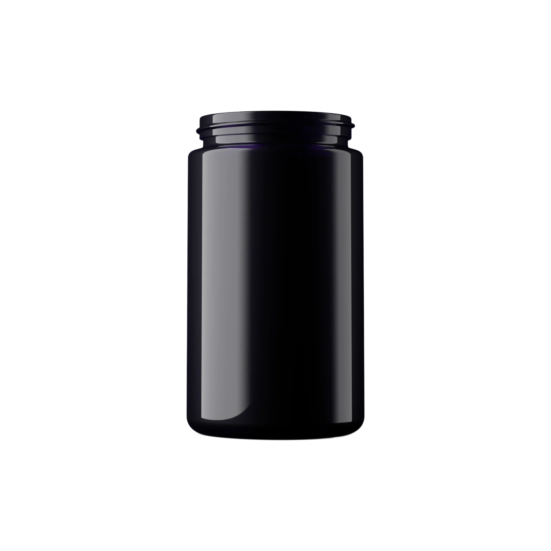 MIRON Violetglass 10.14oz / 300ml 63-400 Violet Glass Wide-Mouth Straight Sided Jar