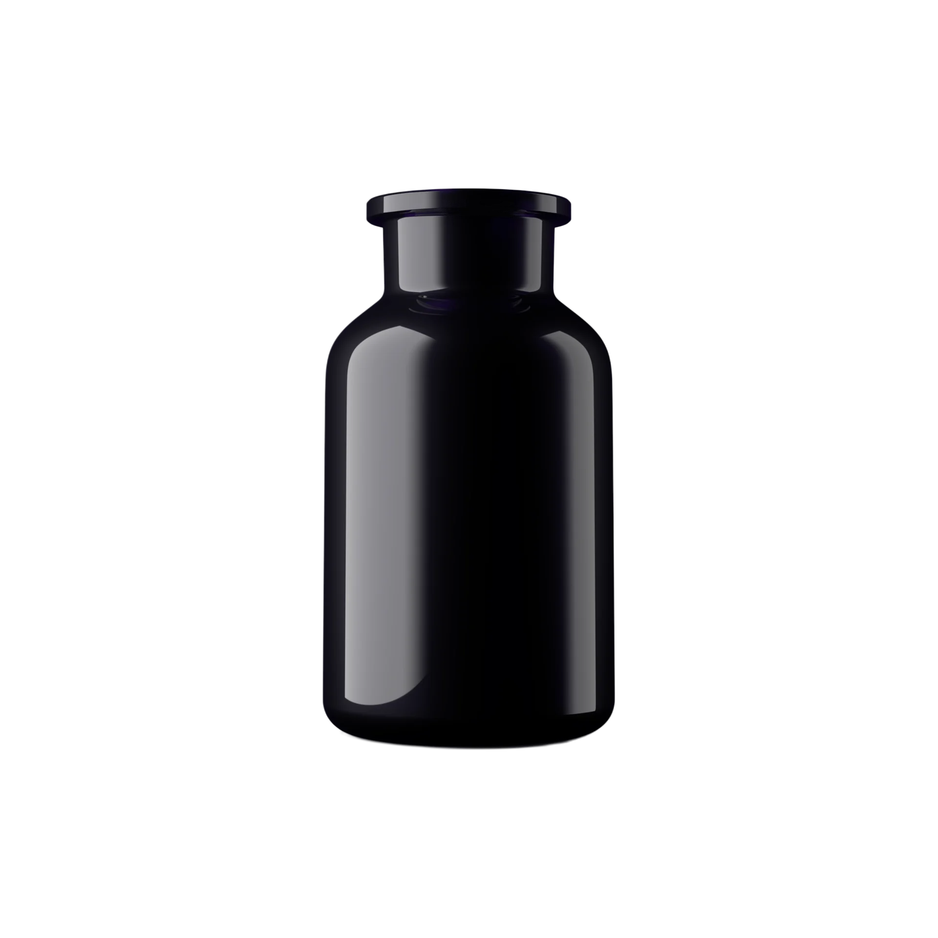 17oz / 500ml Violet Glass Round Cork Stopper Apothecary Bottle