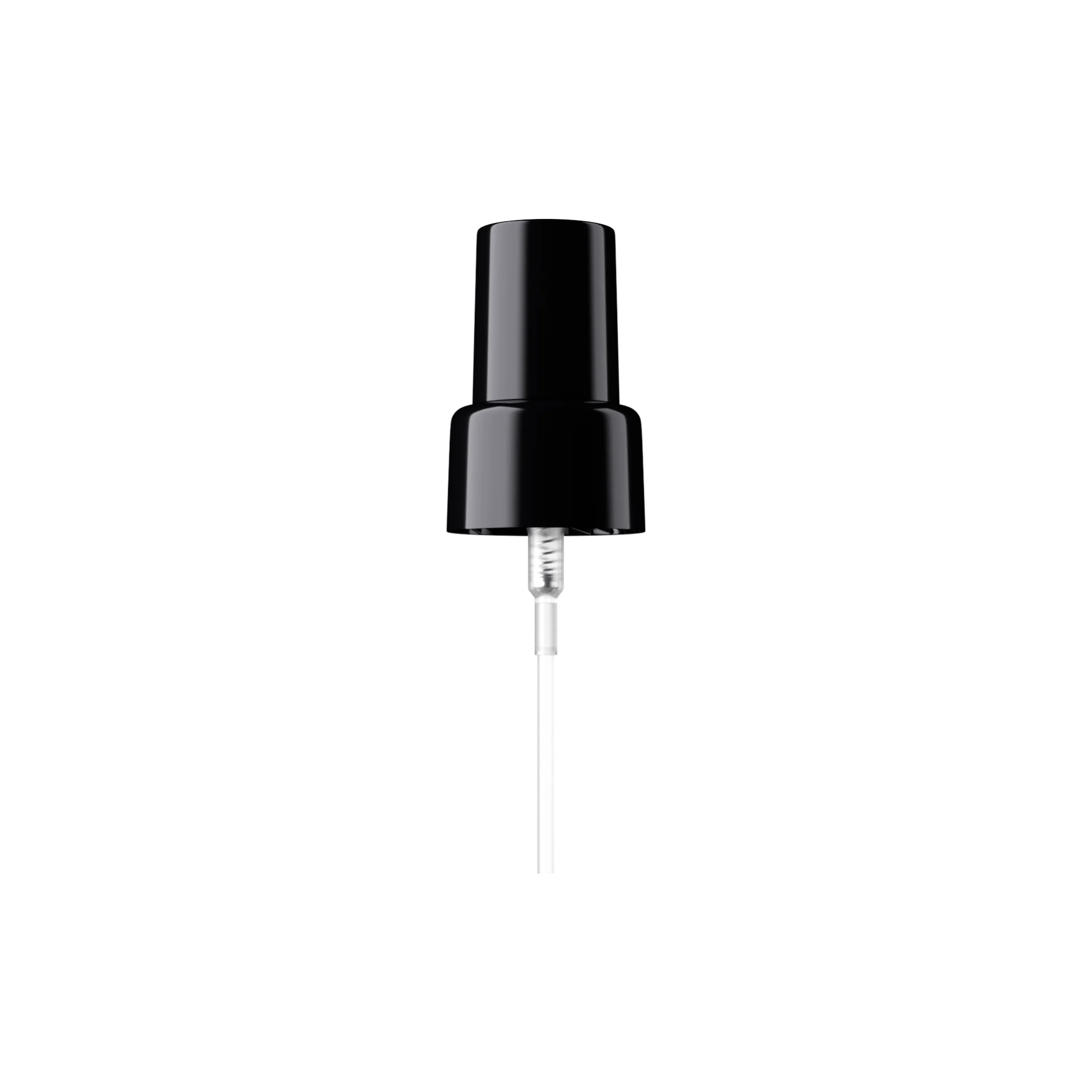 MIRON Violetglass 22-410 Black PP Fine Mist Sprayer with Flush Black Overcap, 0.13cc Dosage