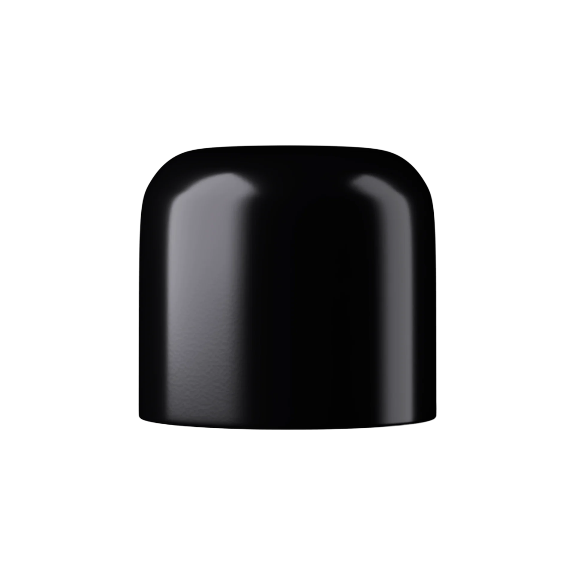 MIRON Violetglass 18-DIN Black Urea Dropper Cap, 3mm