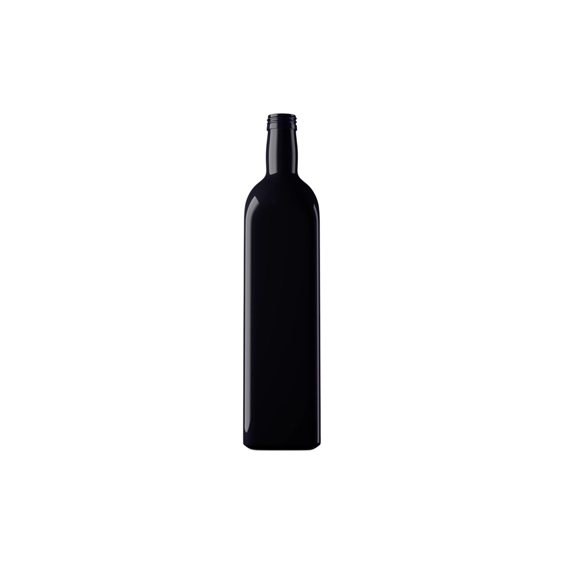 MIRON Violetglass 34oz / 1L Light-Protective Violet Glass Square Oil Bottle, 31.5 STD