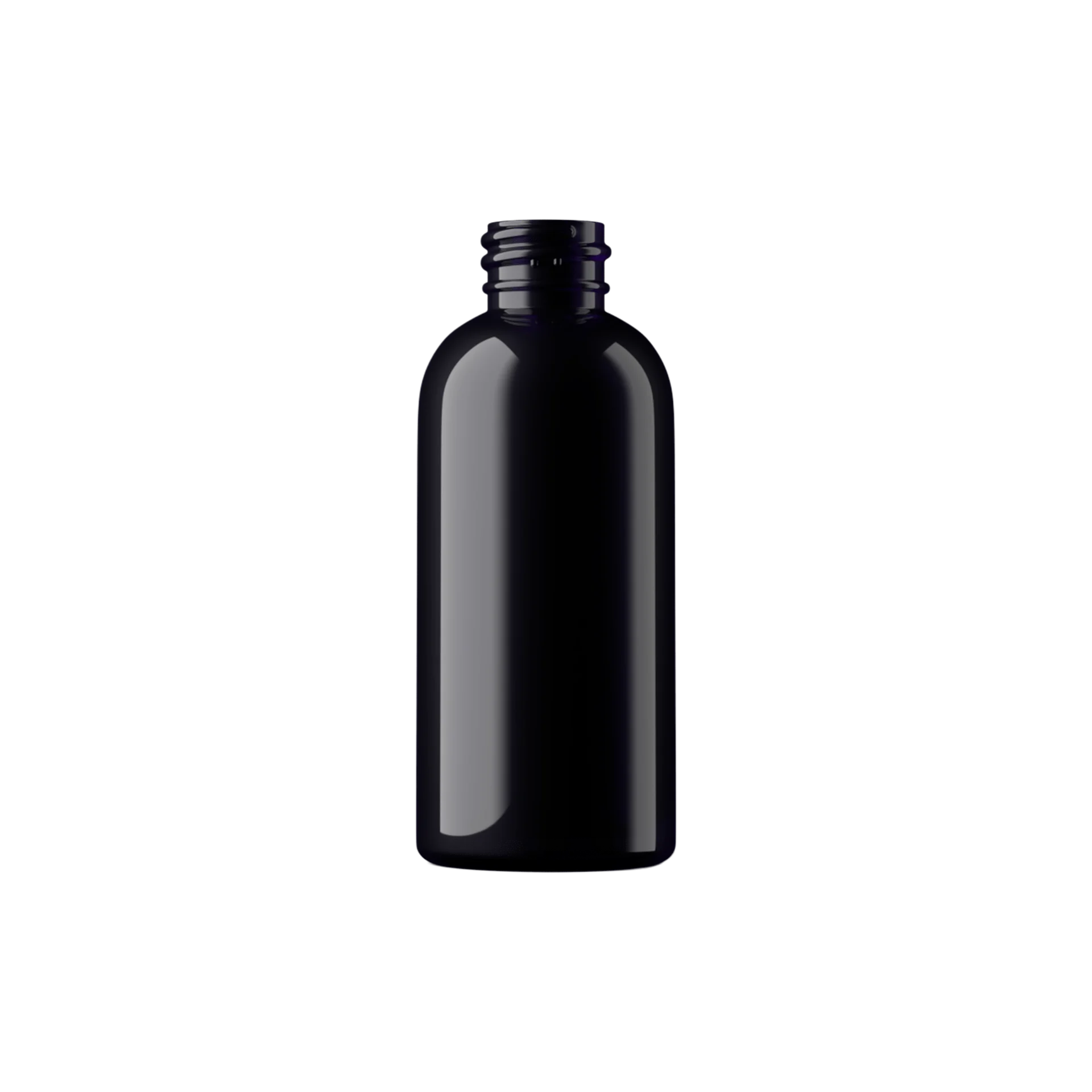 MIRON Violetglass 1.7oz / 50ml Violet Glass Boston Round Cosmetic Bottle