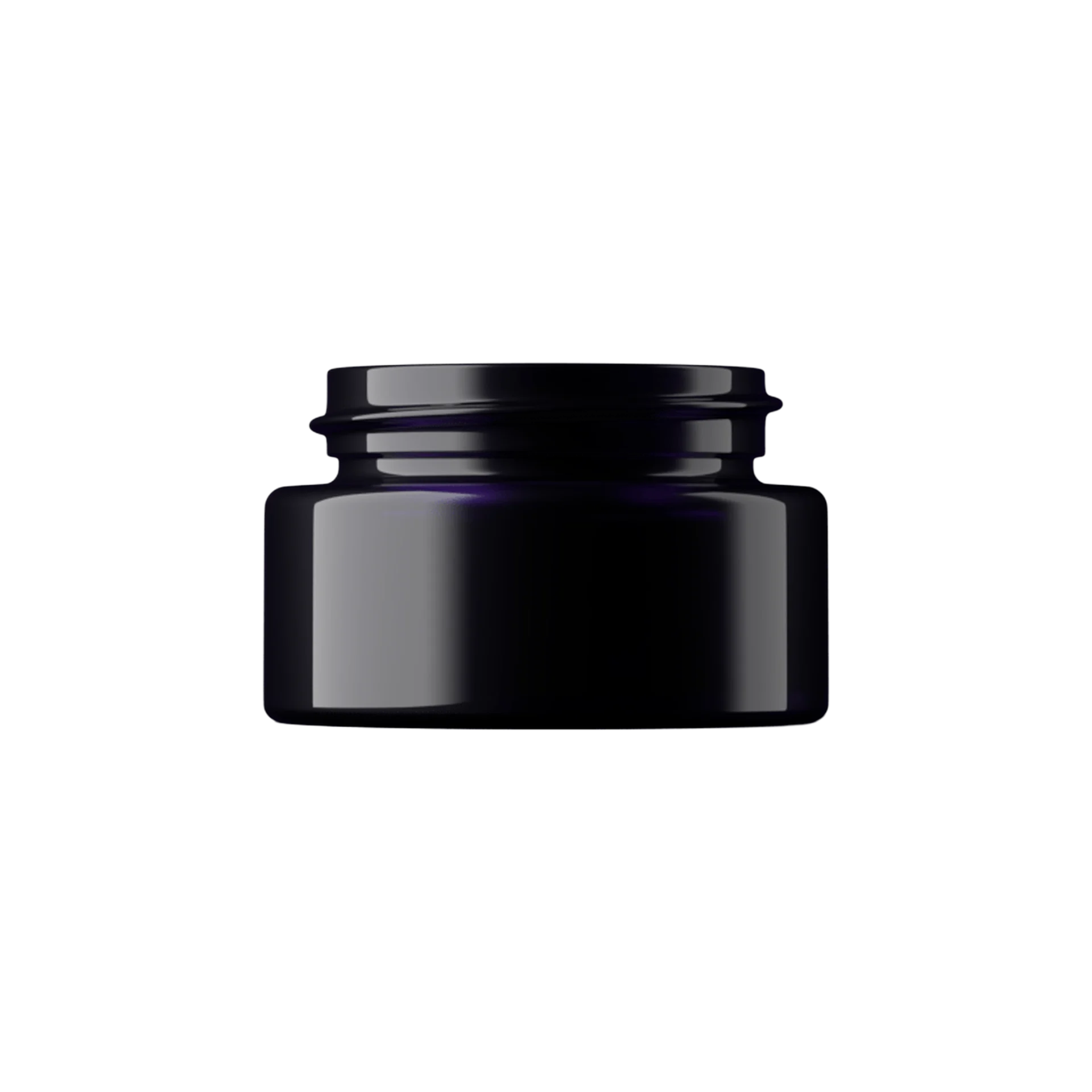 MIRON Violetglass 1oz / 30ml 45-400 Violet Glass Straight Sided Cosmetic Jar