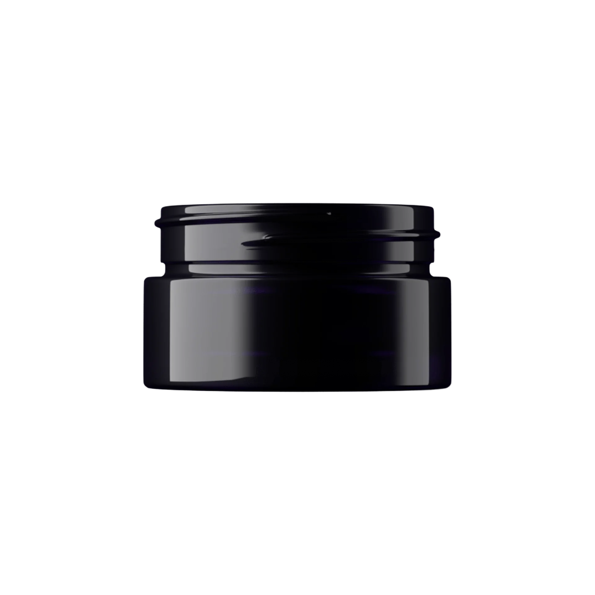 MIRON Violetglass 1oz / 30ml 52-400 Violet Glass Wide-Mouth Straight Sided Cosmetic Jar