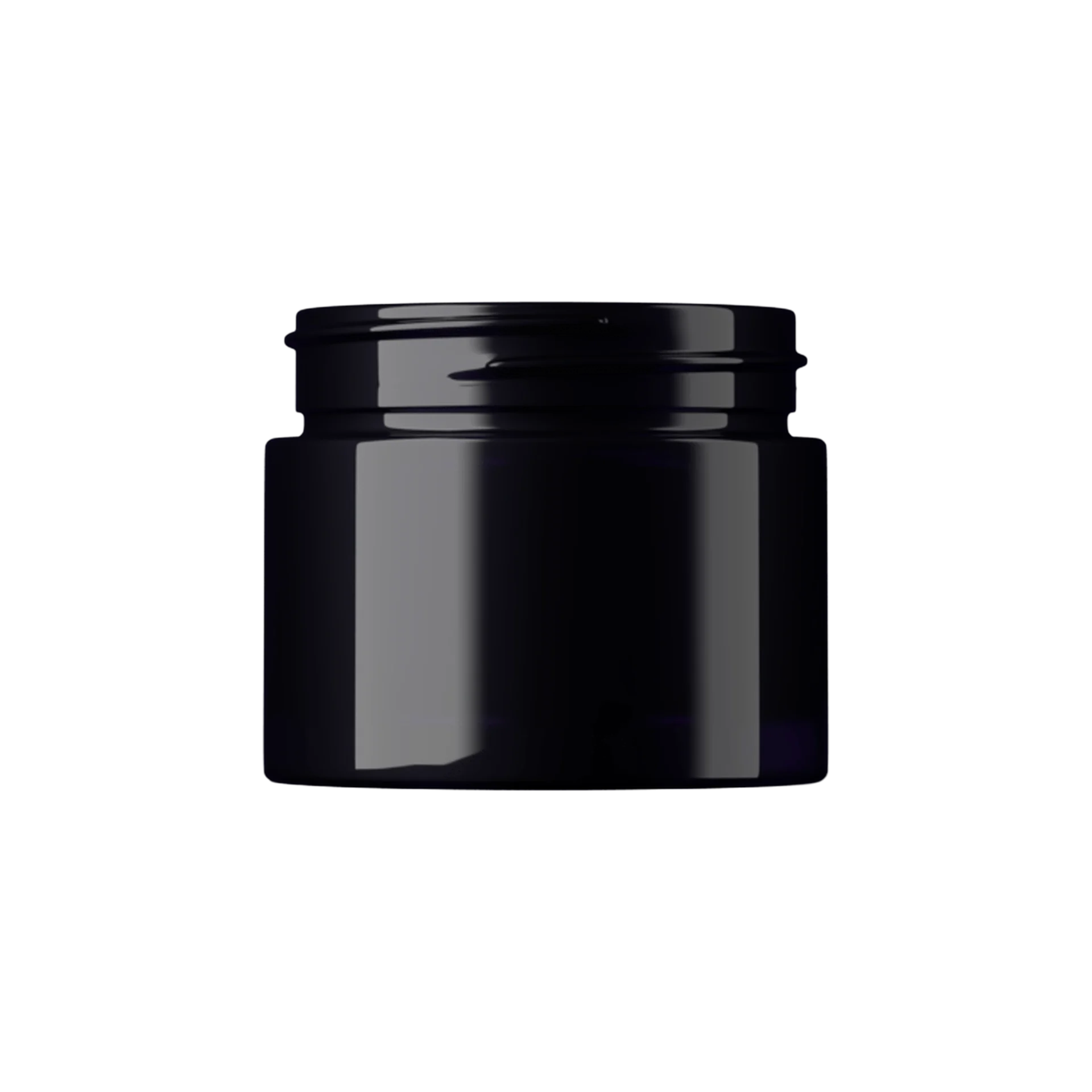 MIRON Violetglass 1.7oz / 50ml 52-400 Violet Glass Straight Sided Cosmetic Jar