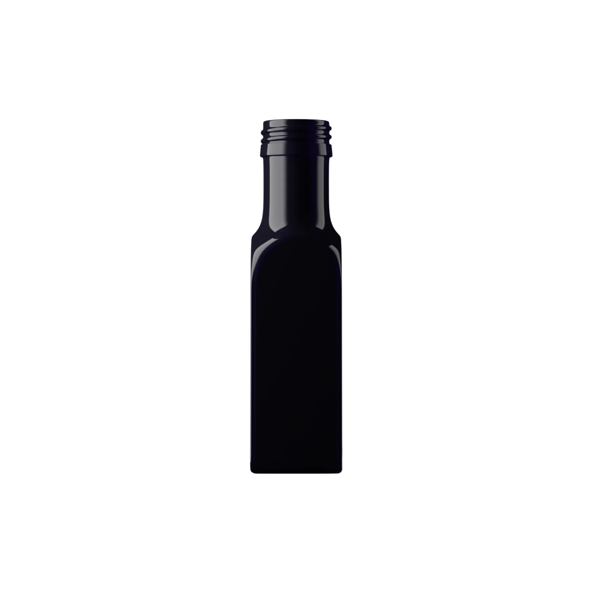 MIRON Violetglass 3.4oz / 100ml Light-Protective Violet Glass Square Oil Bottle, 31.5 STD