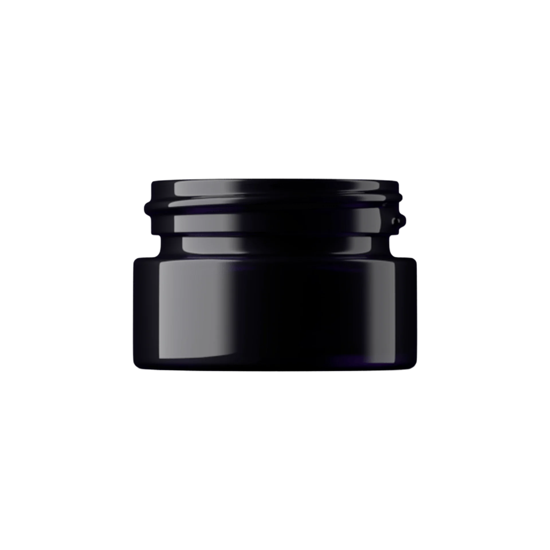 MIRON Violetglass 0.34oz / 10ml 34-400 Violet Glass Straight Sided Cosmetic Jar