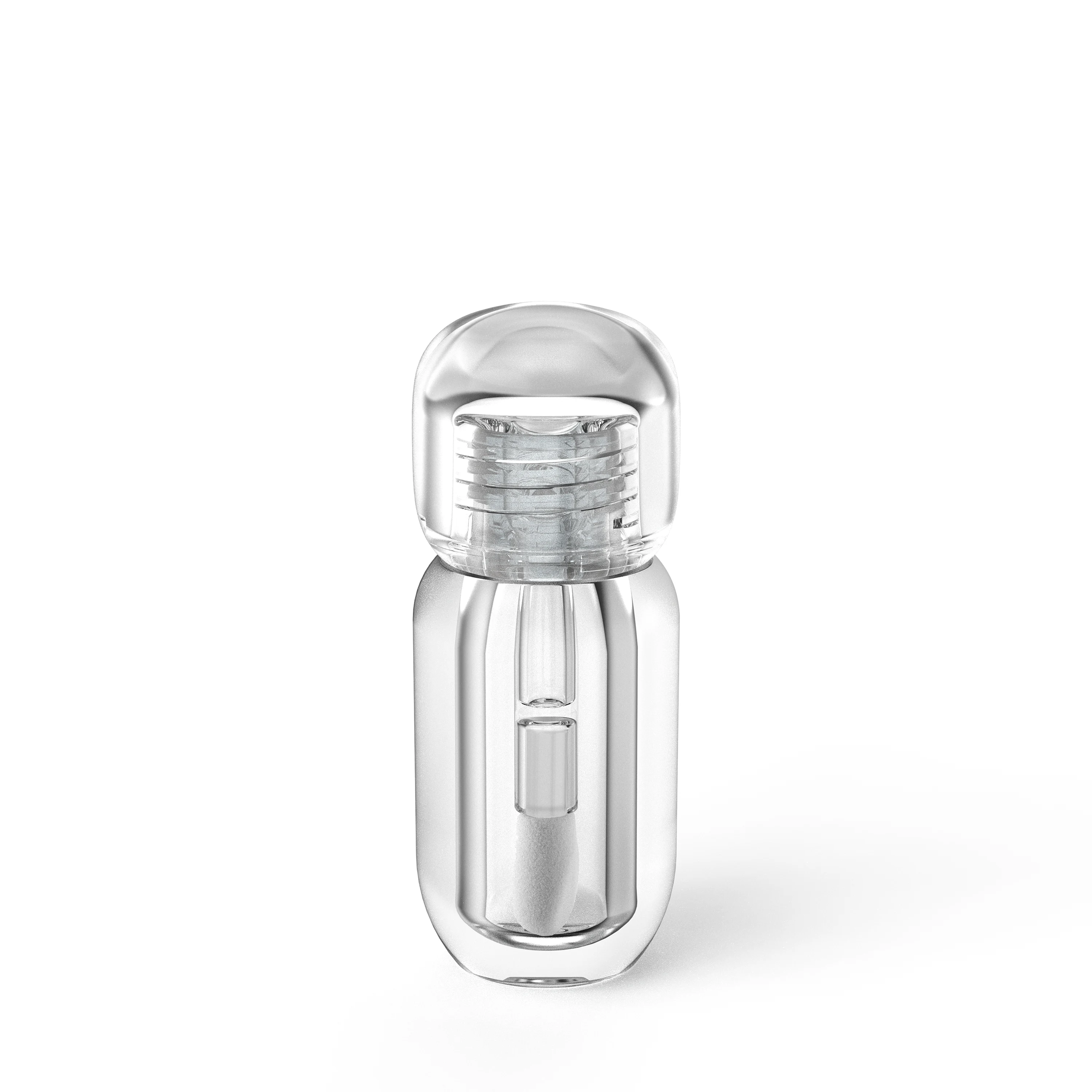 Shinhan C.M 3.5ml / 0.12oz PETG Cylinder Lip Gloss, Lip Oil, or Concealer Tube with Domed Cap & Big Applicator