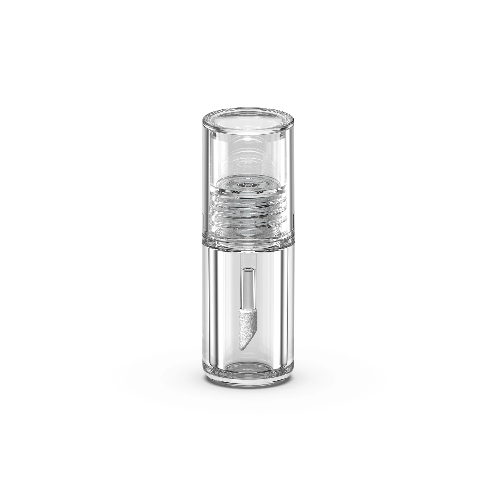 Shinhan C.M 3.5ml / 0.12oz PETG Cylinder Lip Gloss, Lip Oil, or Concealer Tube with Flat Cap