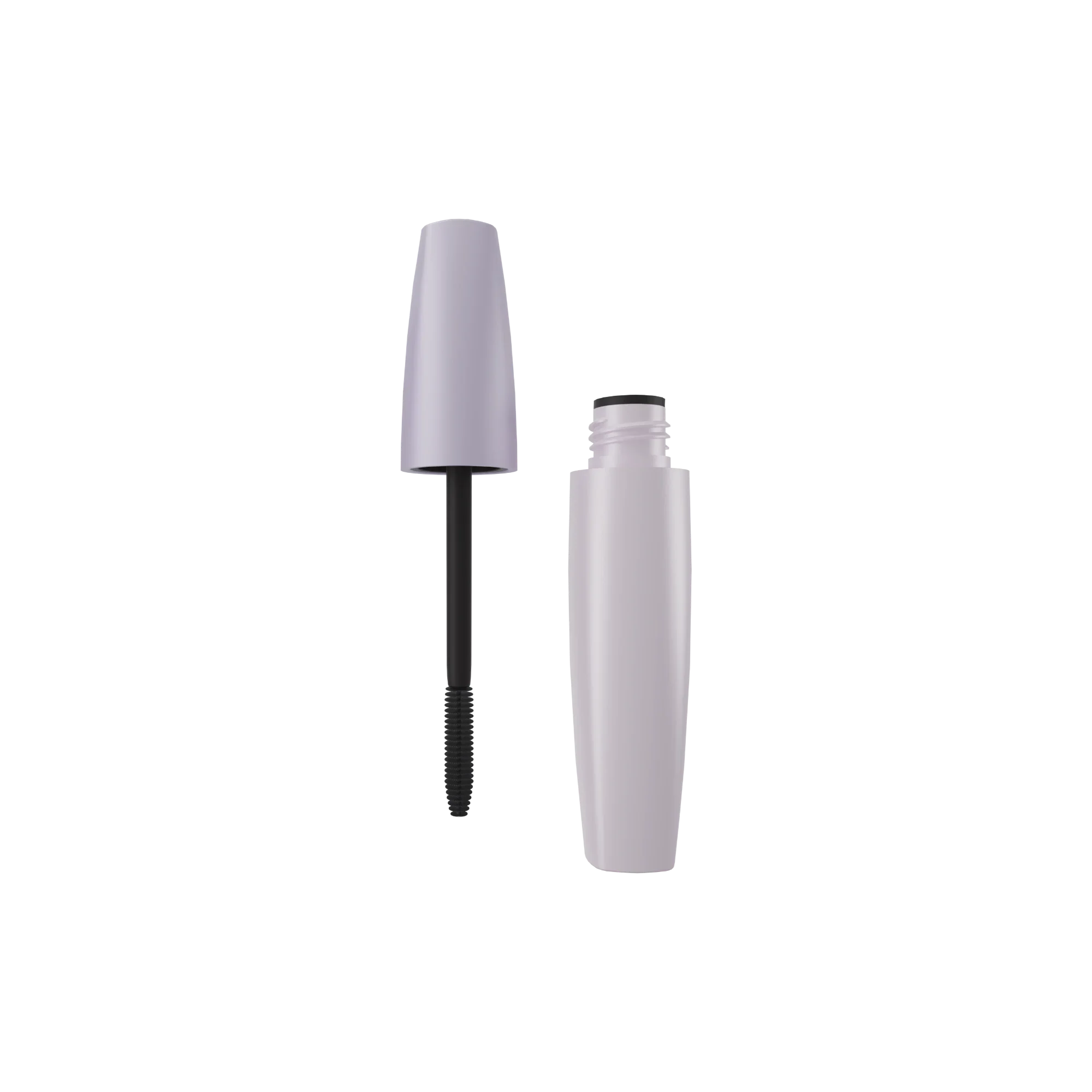 Anhui Jusu High Tech Industrial Co., Ltd 0.54oz / 16ml Conical PETG Mascara Tube with Tapered ABS Cap, TPU Bristle Brush & Wiper