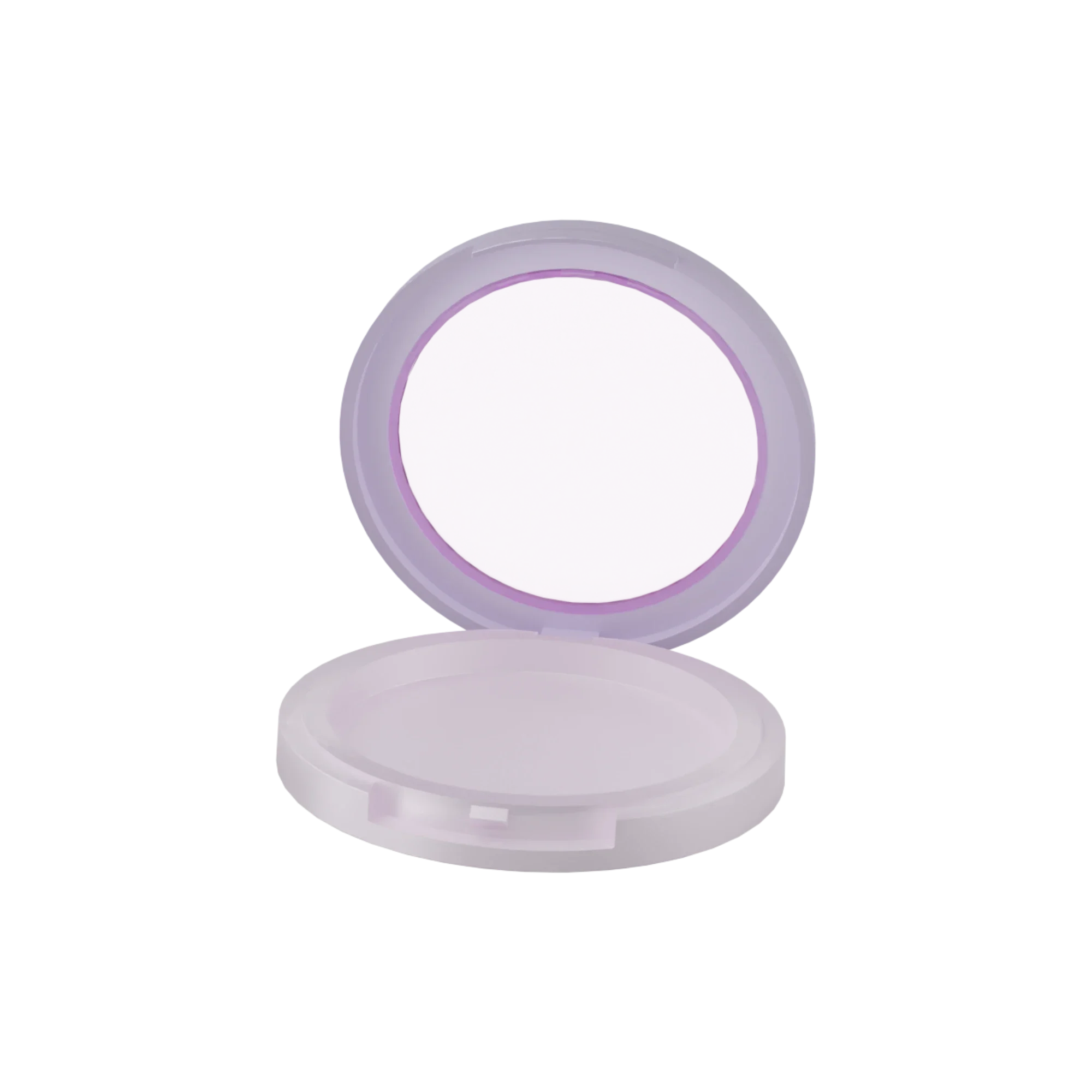 Anhui Jusu High Tech Industrial Co., Ltd 8g Deep Well Round ABS Powder Compact with Clear Window for Blush and Bronzer