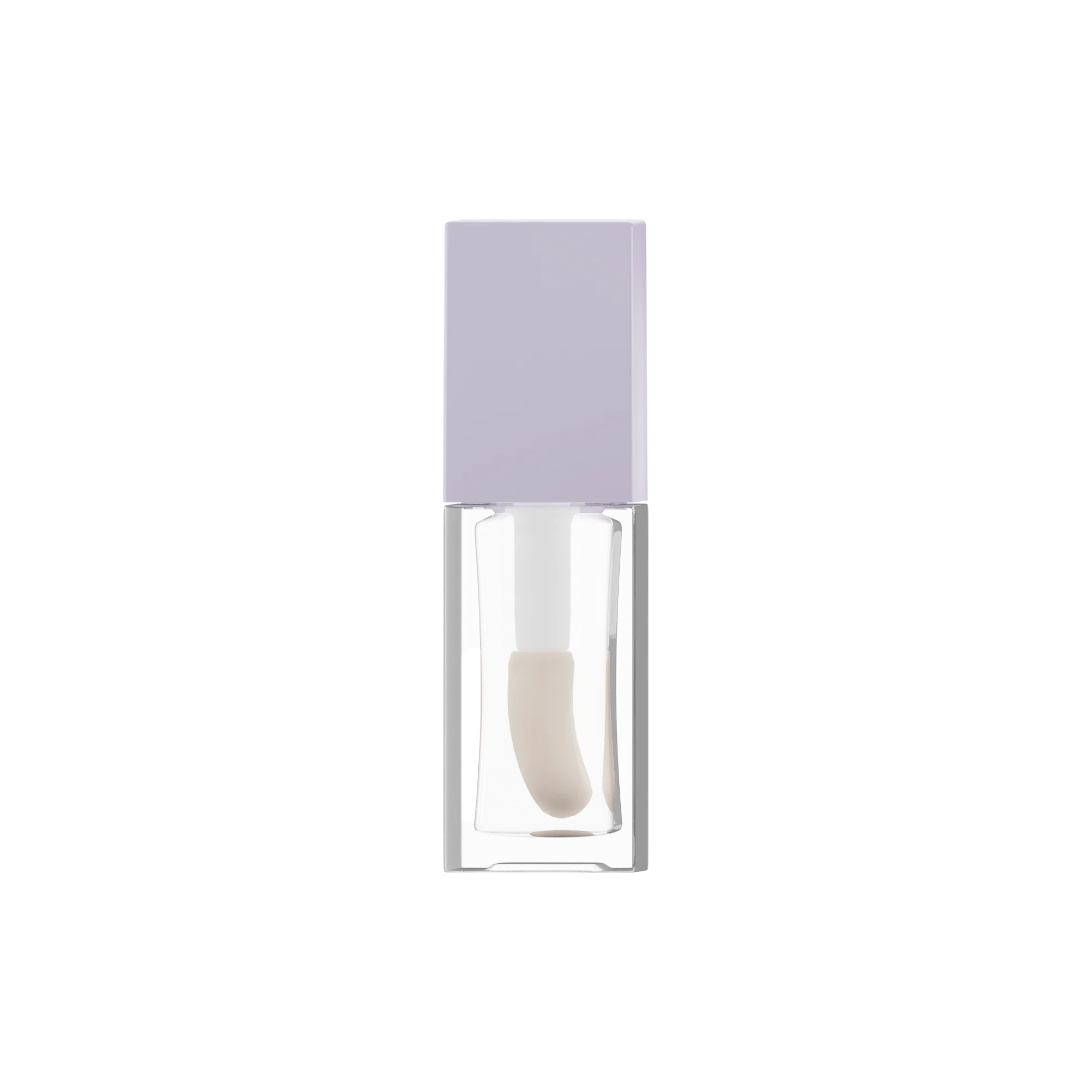 Anhui Jusu High Tech Industrial Co., Ltd 0.24oz / 7ml Thick-Wall PETG Short Square Lip Gloss Tube with ABS Cap & Jumbo Doe Foot Applicator