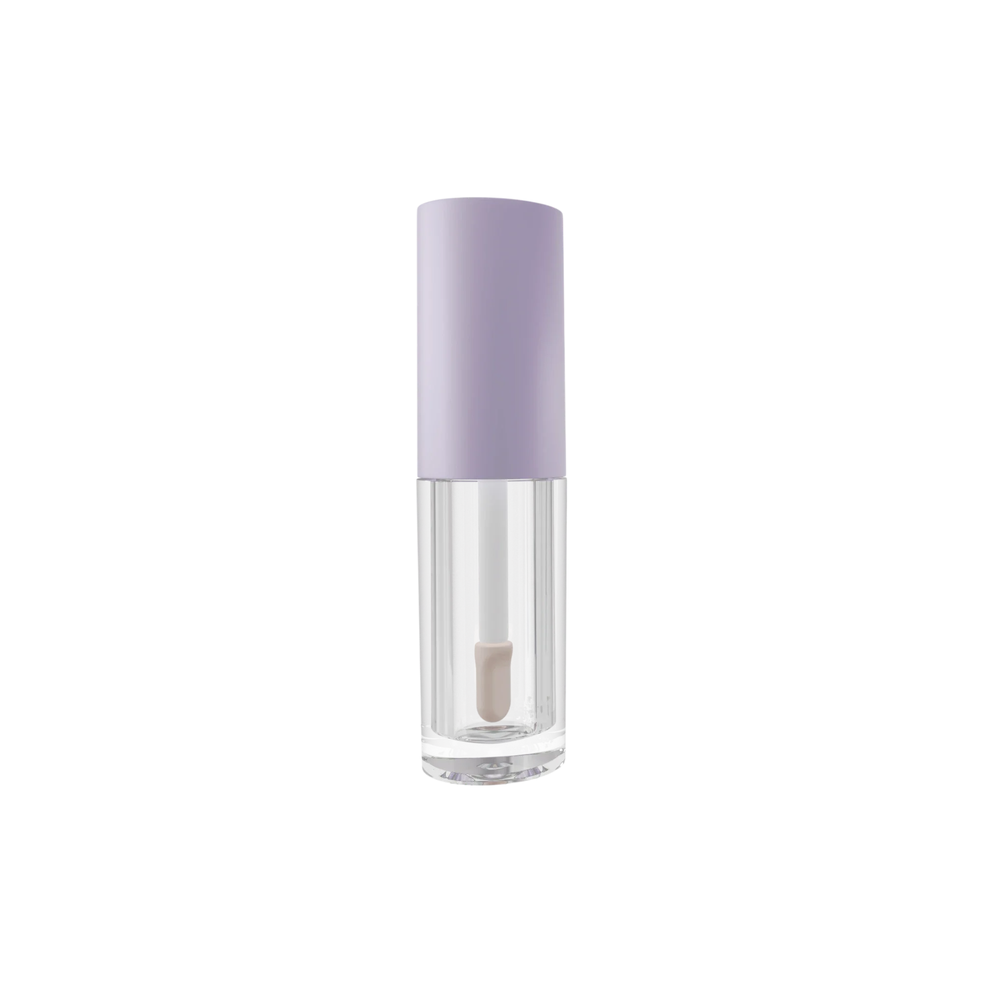 Anhui Jusu High Tech Industrial Co., Ltd 0.12oz / 3.5ml Thick-Wall PETG Cylinder Lip Gloss Tube with ABS Cap & Spatula Wand Applicator