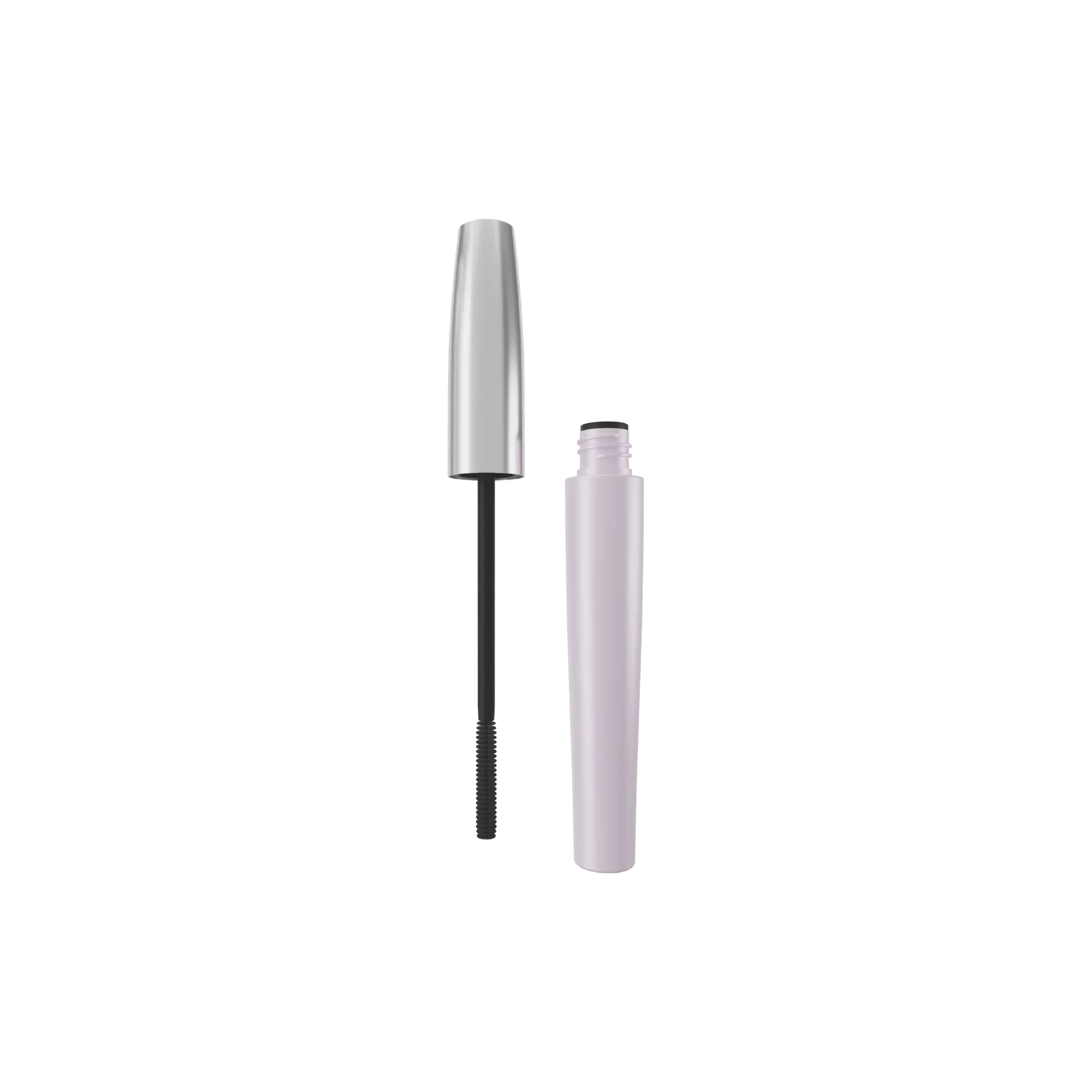 Anhui Jusu High Tech Industrial Co., Ltd 0.31oz / 9.2ml Tapered PET Mascara Tube with Tapered ABS Cap, TPU Bristle Brush & Wiper