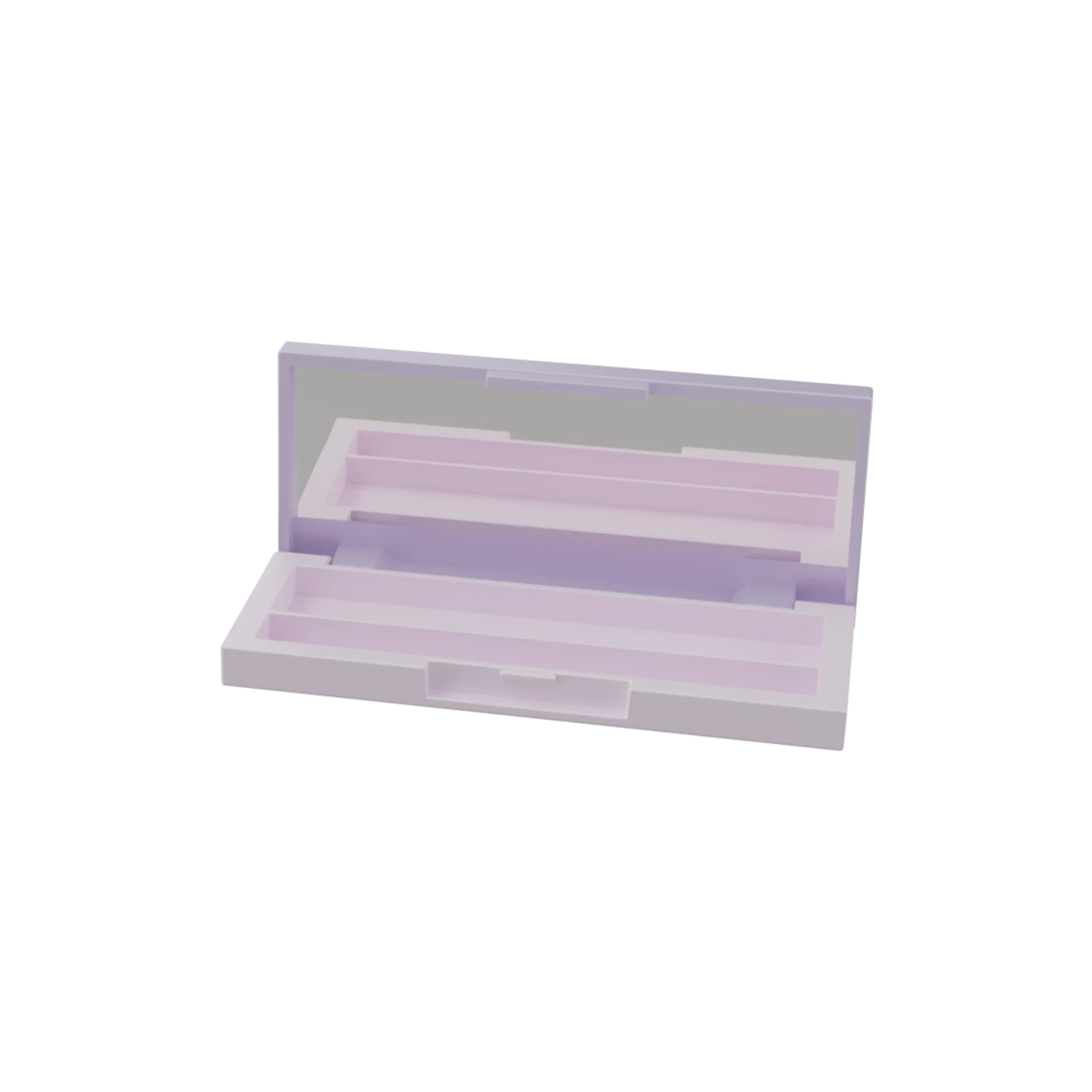 Anhui Jusu High Tech Industrial Co., Ltd 3g Rectangular ABS Eyeshadow Compact with Mirror & Applicator Well