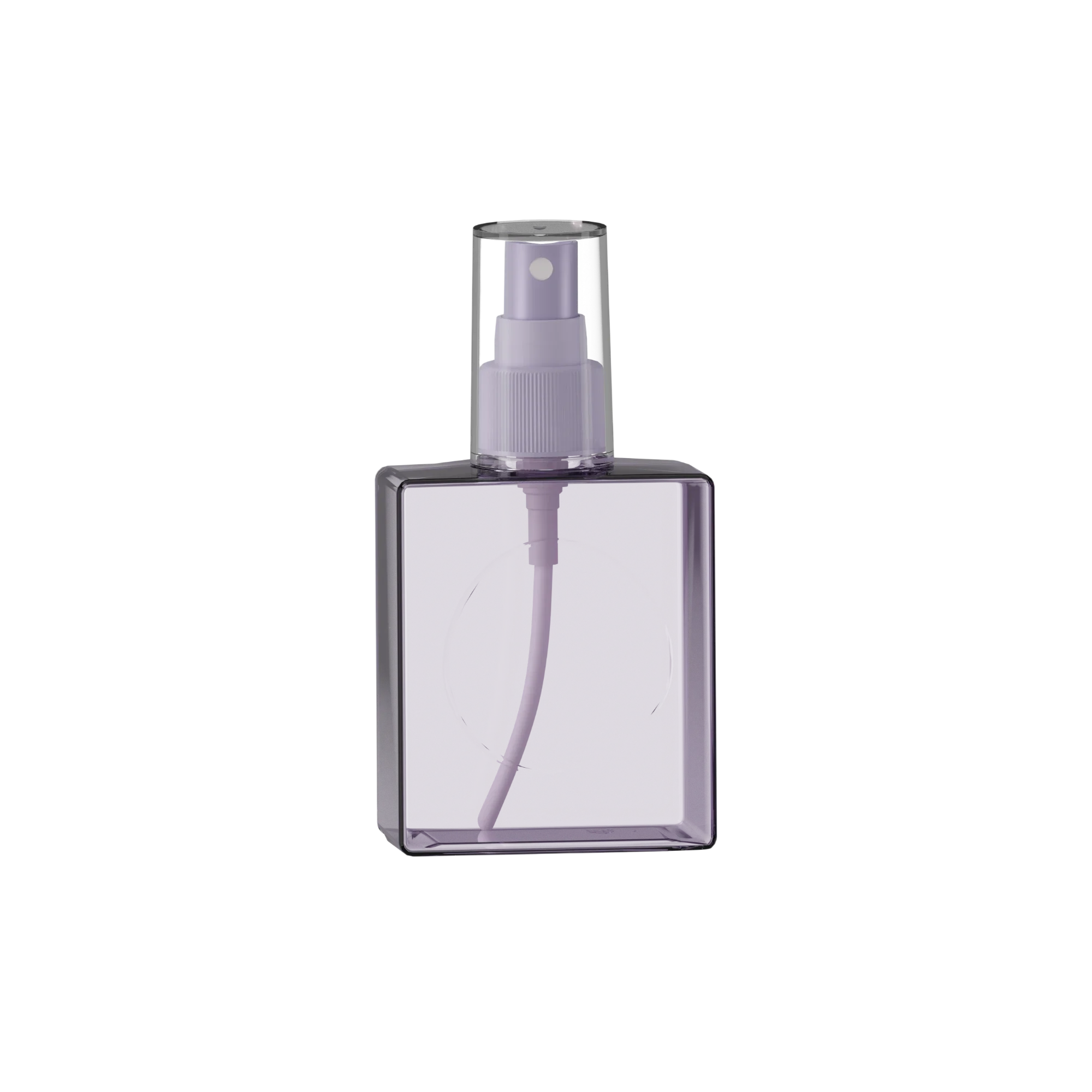 Anhui Jusu High Tech Industrial Co., Ltd 7.7oz / 228ml PET Flat Square Cosmetic Spray Bottle with Fine Mist Sprayer & Clear Overcap