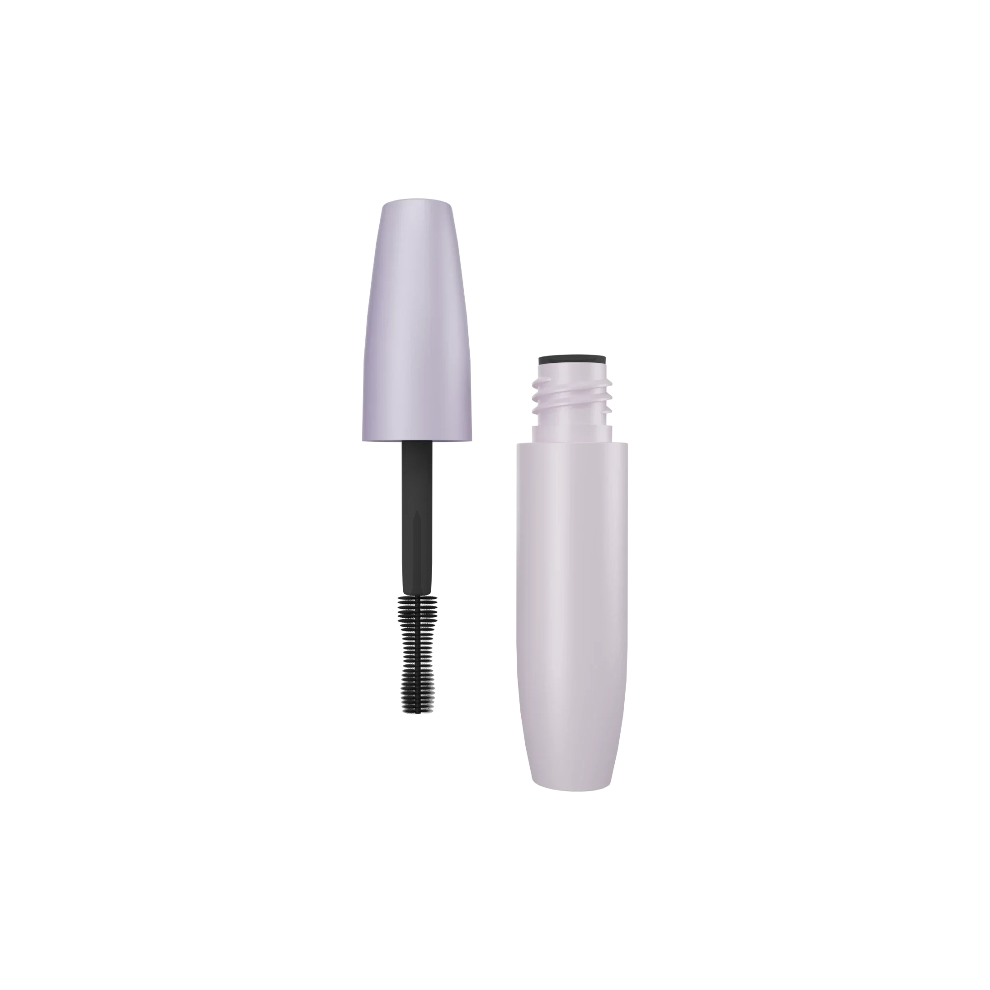 Anhui Jusu High Tech Industrial Co., Ltd 0.2oz / 6ml Tapered PET Mascara Tube with Tapered ABS Cap, Hourglass TPU Bristle Brush & Wiper