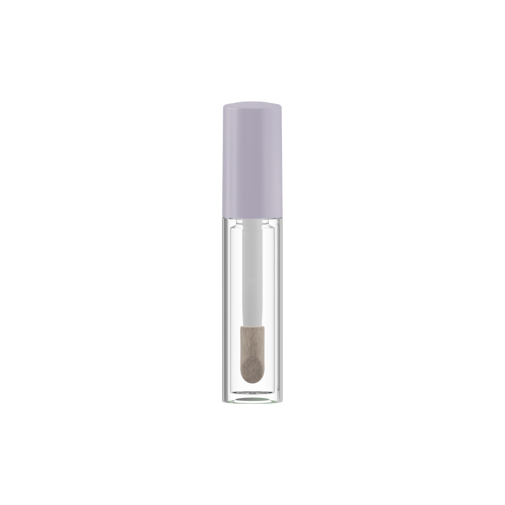 Anhui Jusu High Tech Industrial Co., Ltd 0.17oz / 5ml Thick-Wall PETG Cylinder Lip Gloss Tube with ABS Cap & Jumbo Doe Foot Applicator