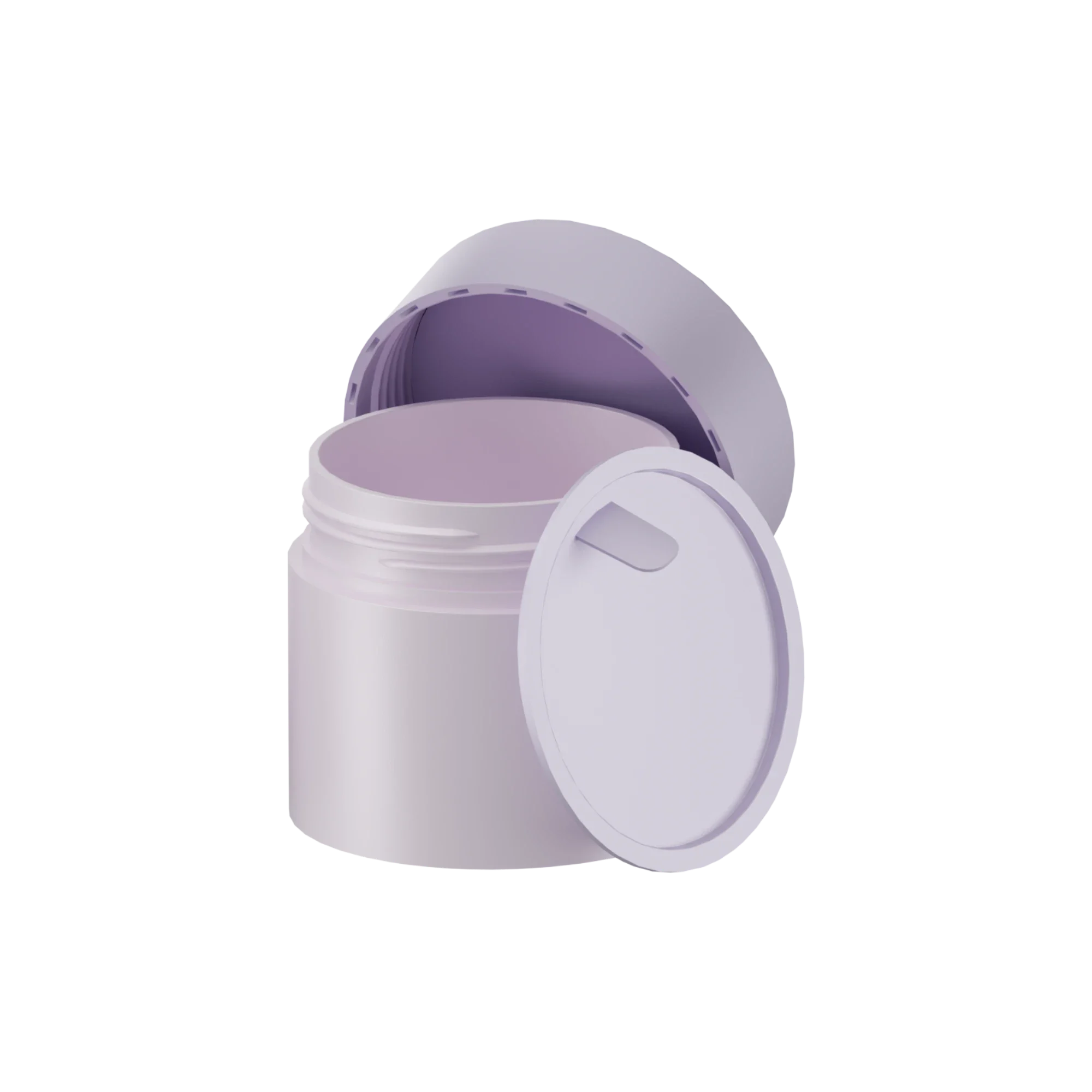 Anhui Jusu High Tech Industrial Co., Ltd 2.43oz / 72ml PP Straight-Sided Cosmetic Jar with Flush Cap & Sealing Disc with 60mm Neck