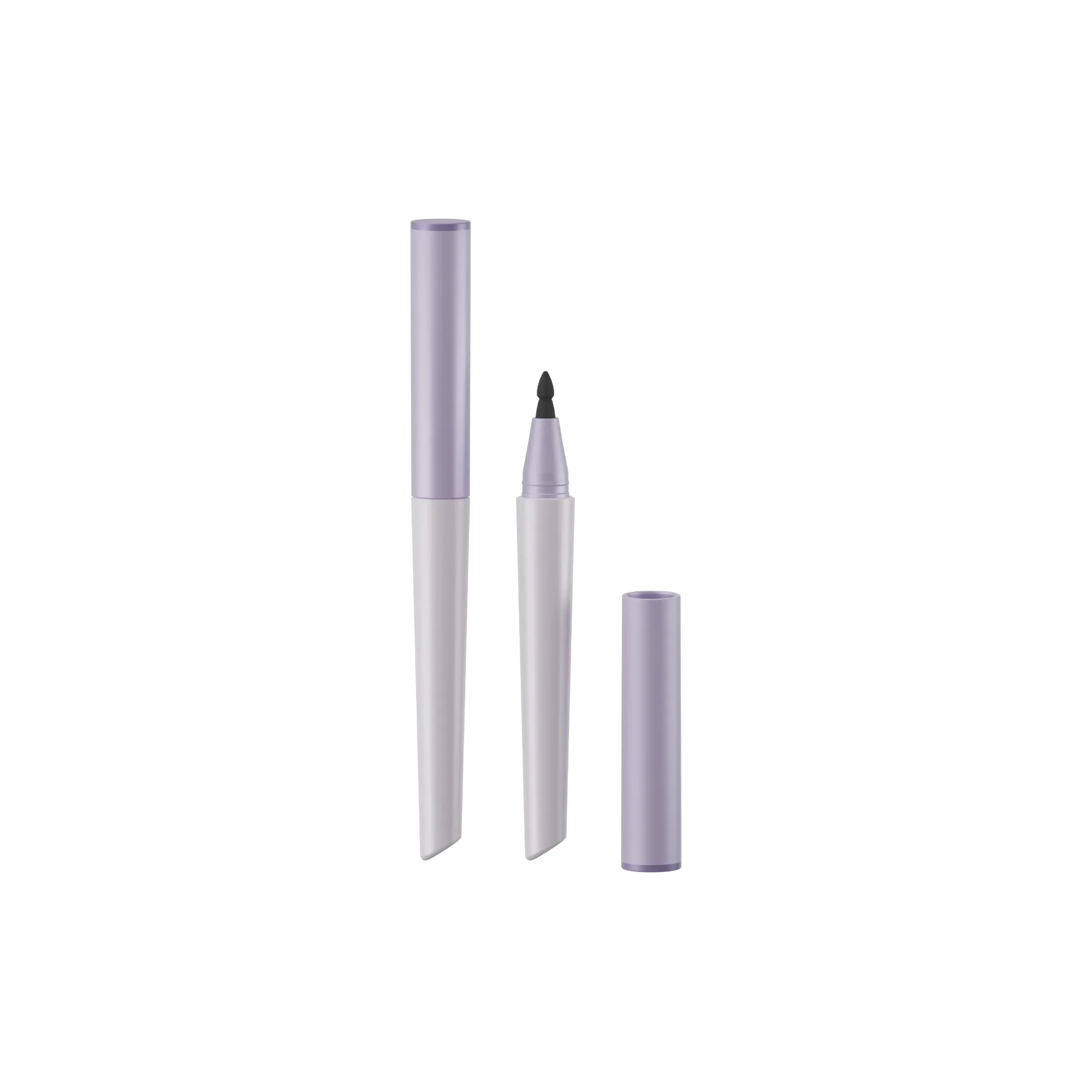 Anhui Jusu High Tech Industrial Co., Ltd 0.07ml PP Tapered Liquid Eyeliner Pen with Slanted Base & Bullet Tip