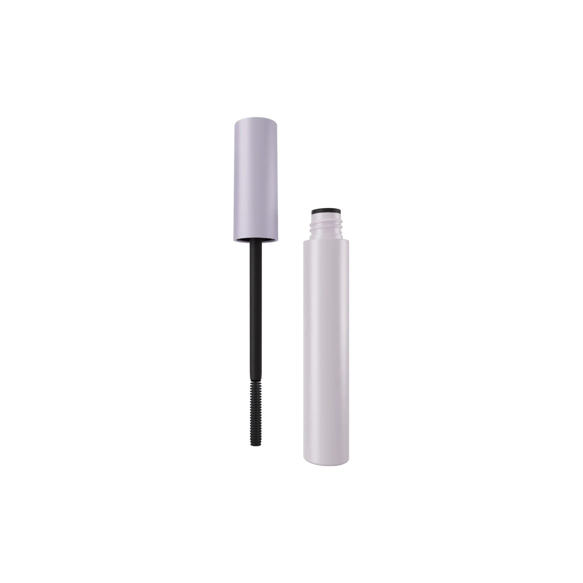 Anhui Jusu High Tech Industrial Co., Ltd 0.39oz / 11.6ml Cylinder PET Mascara Tube with ABS Cap, TPU Bristle Brush & Wiper