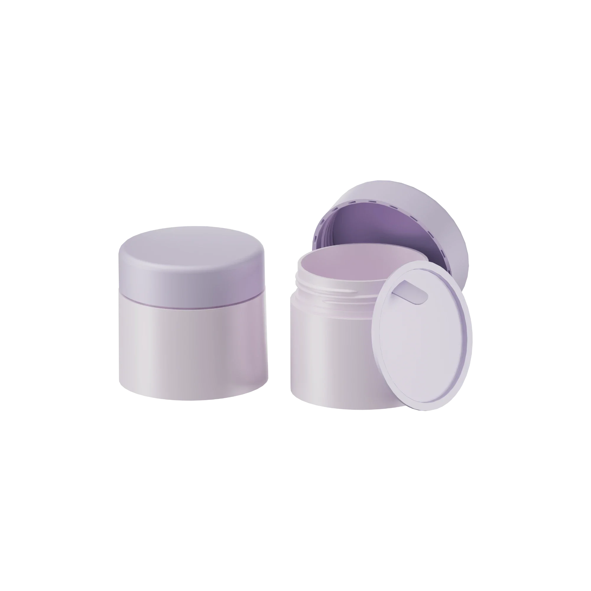 Anhui Jusu High Tech Industrial Co., Ltd 2.86oz / 85ml PP Straight Sided Cosmetic Jar with Flush & Sealing Disc with 60mm Neck