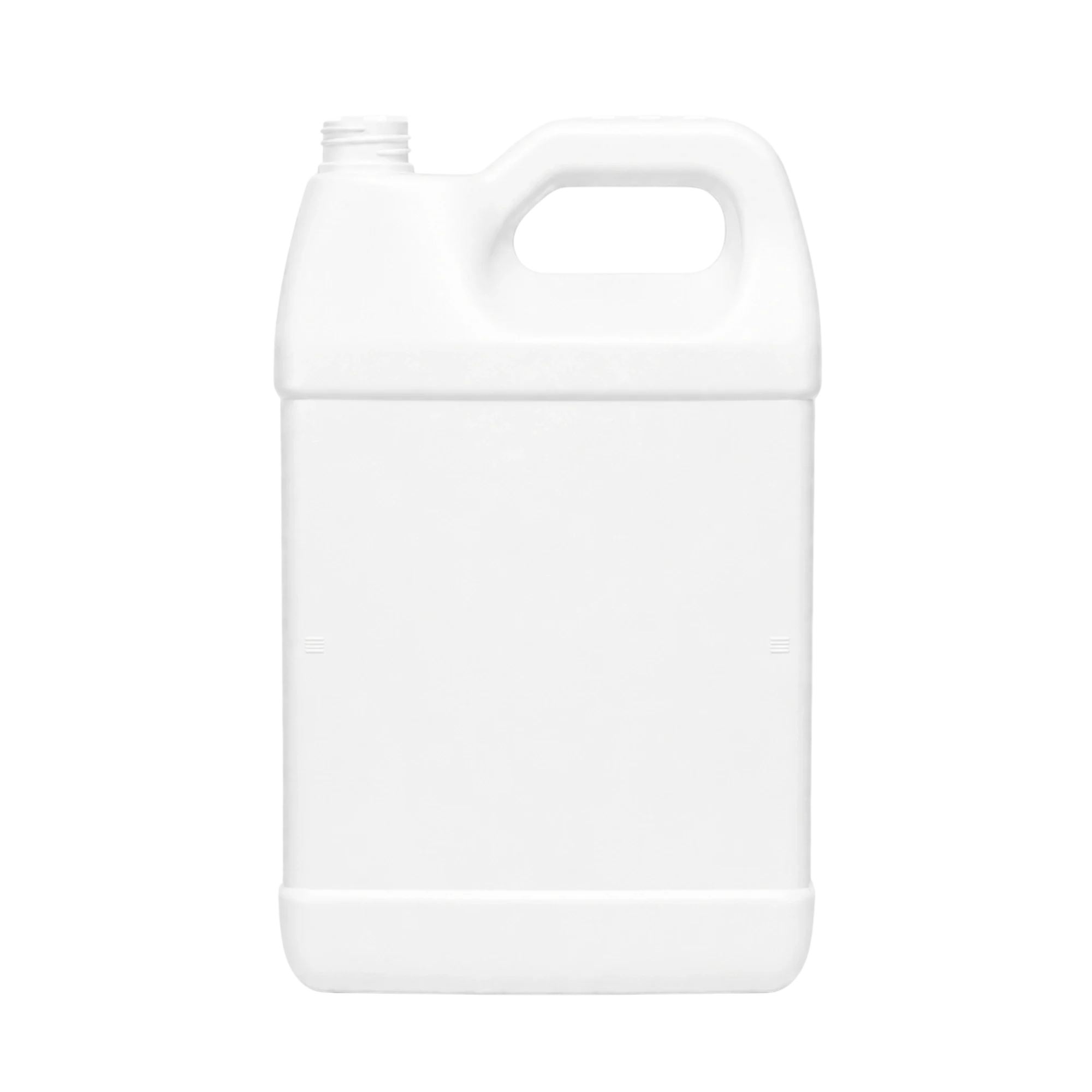 1 Gallon / 128oz 38mm F-Style Oblong HDPE Plastic Jug with Label Panel