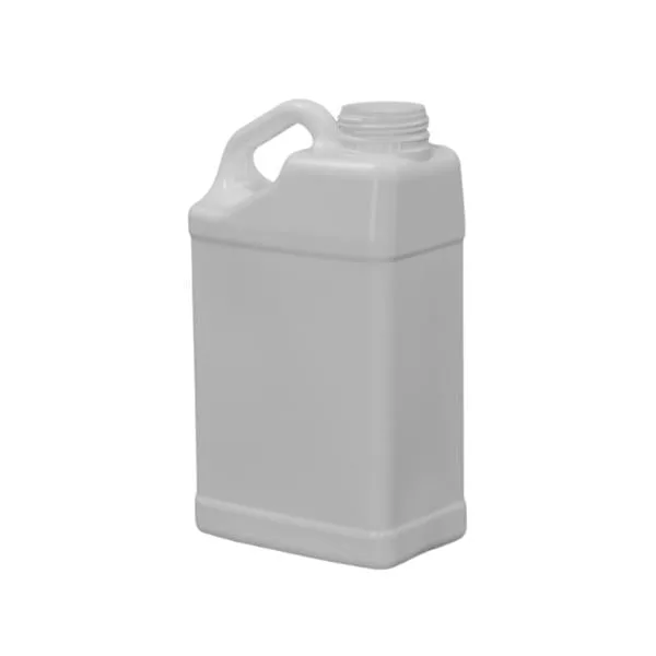 5L / 169oz 38-400 HDPE F-Style Industrial Jug with Slanted Handle & Recessed Label Panel