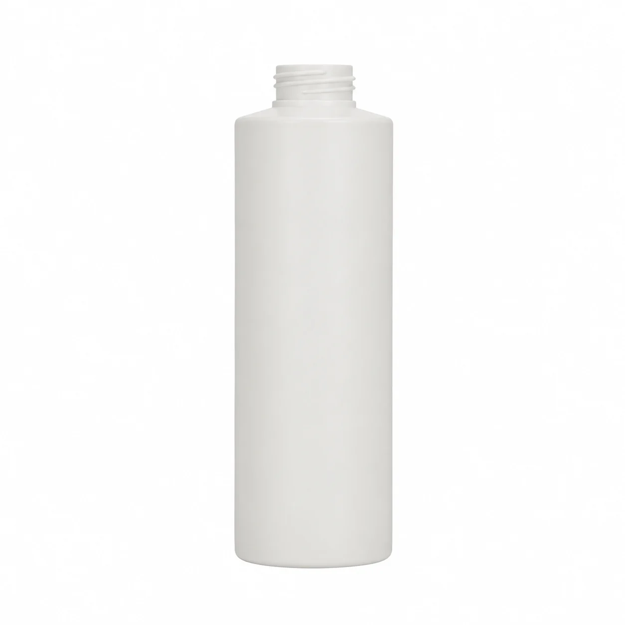 16oz / 473ml 24-410 White HDPE Cylinder Bottle