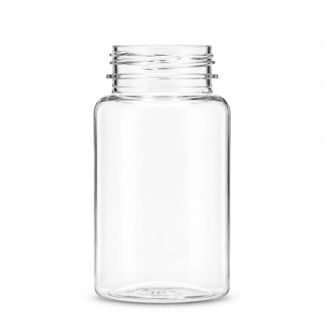3.38oz / 100ml 38-400 PET Straight Sided Wide-Mouth Packer Bottle