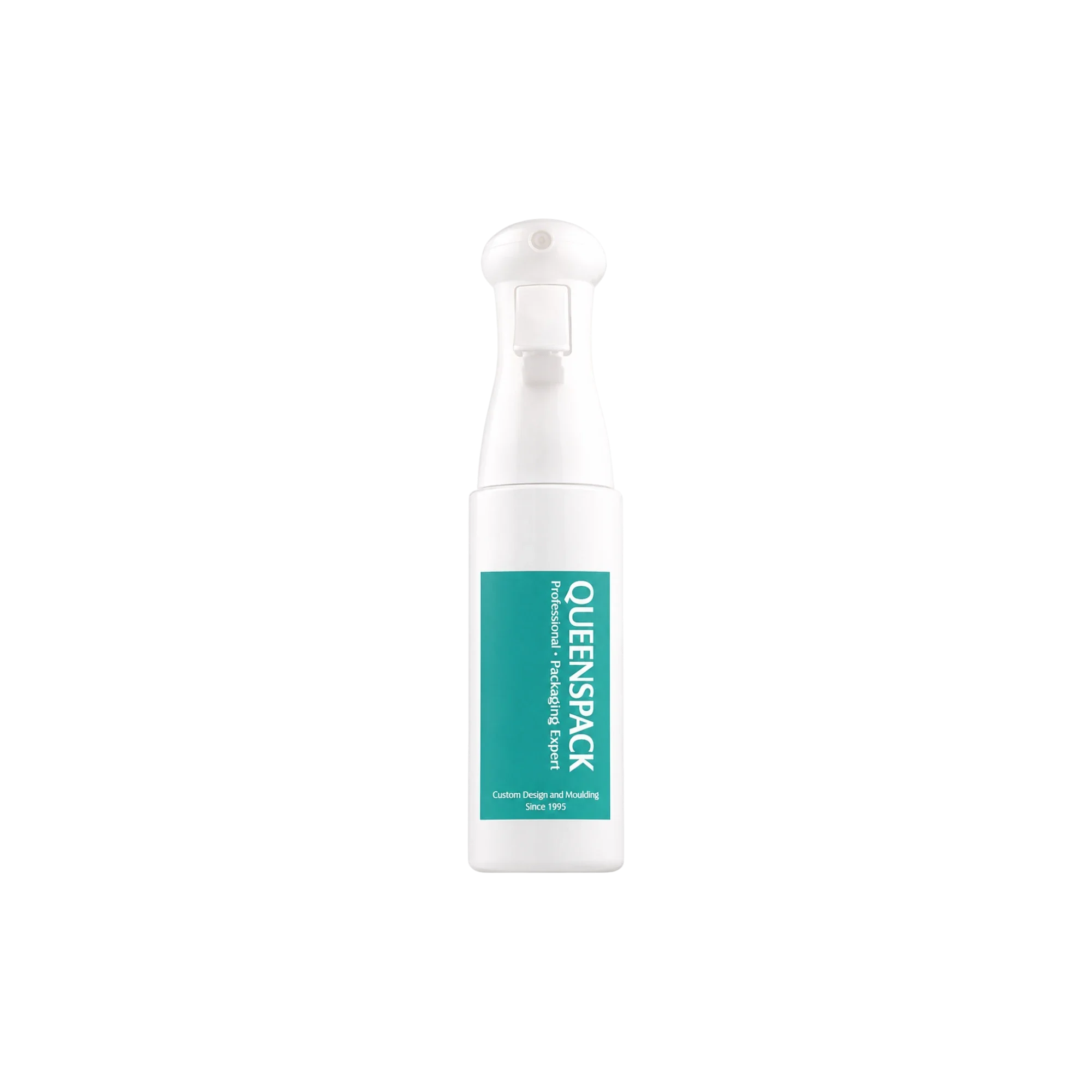Queens Packaging Co., ltd. 12.2oz / 360ml PET Slim Cylinder Spray Bottle with Continuous Spray Round Trigger Sprayer