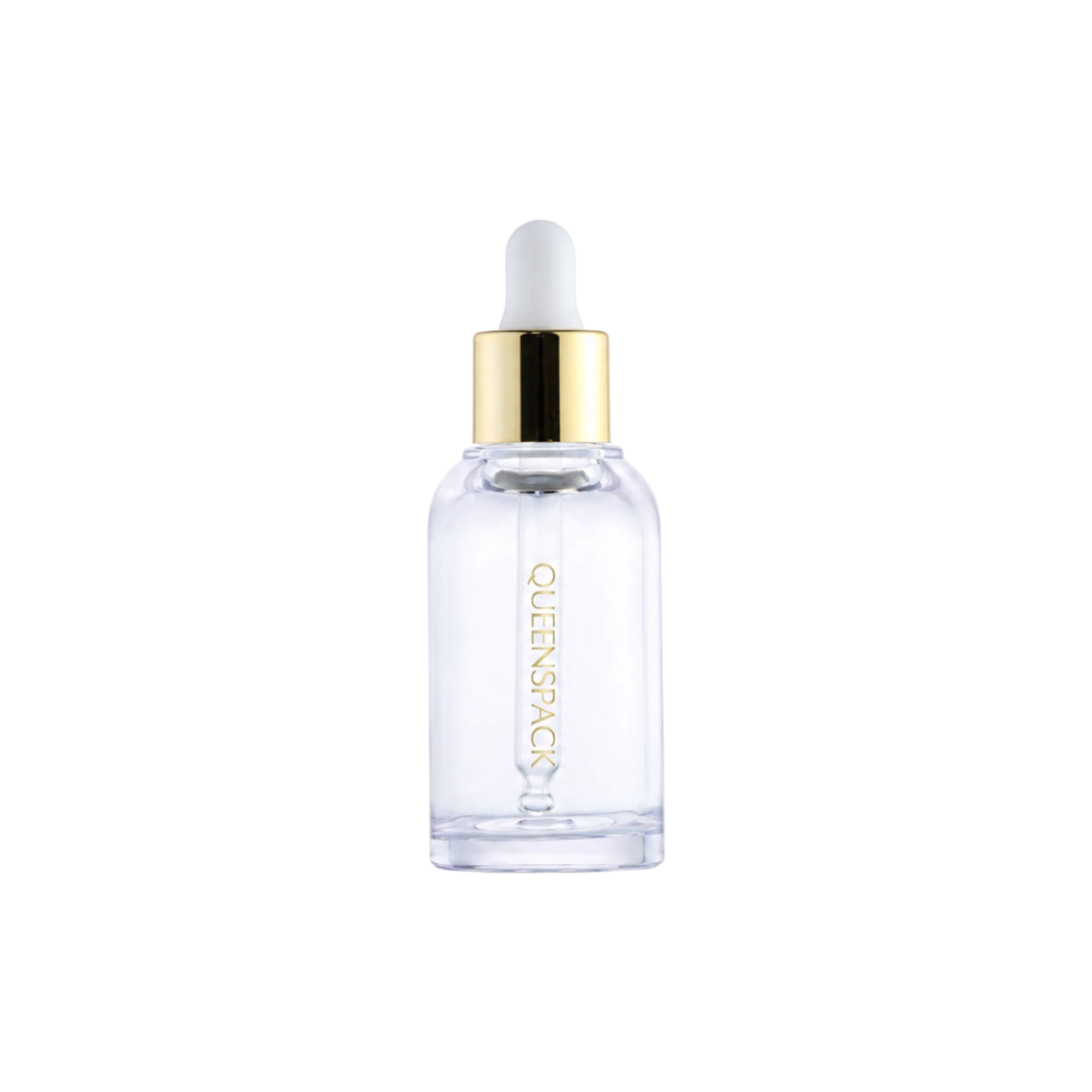 Queens Packaging Co., ltd.  0.51oz / 15ml PETG Round Dropper Bottle with Bulb Dropper & Metallized Collar