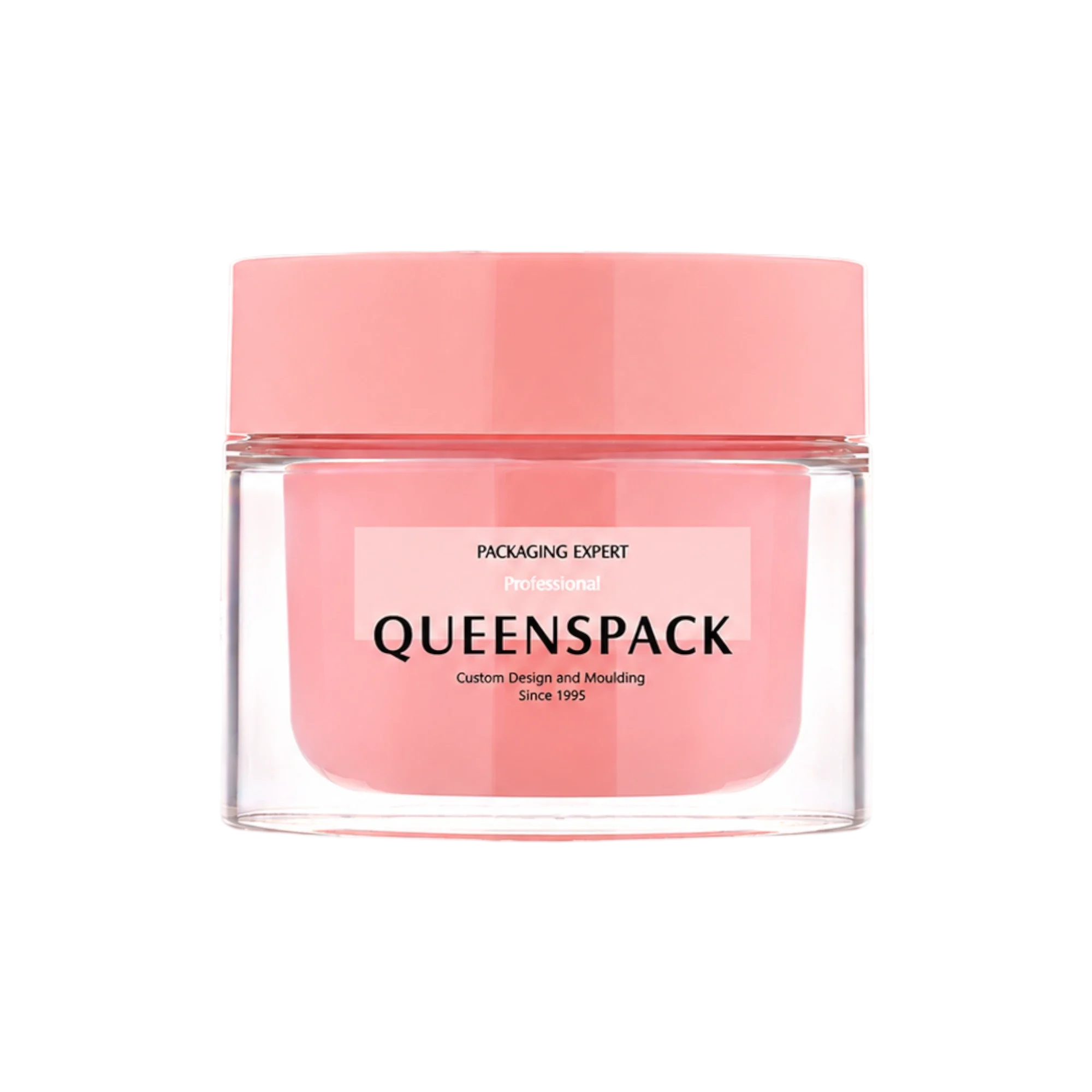 Queens Packaging Co., ltd. 4.1oz / 120ml PET Double-Wall Straight Sided Cream Jar with Flush Cap