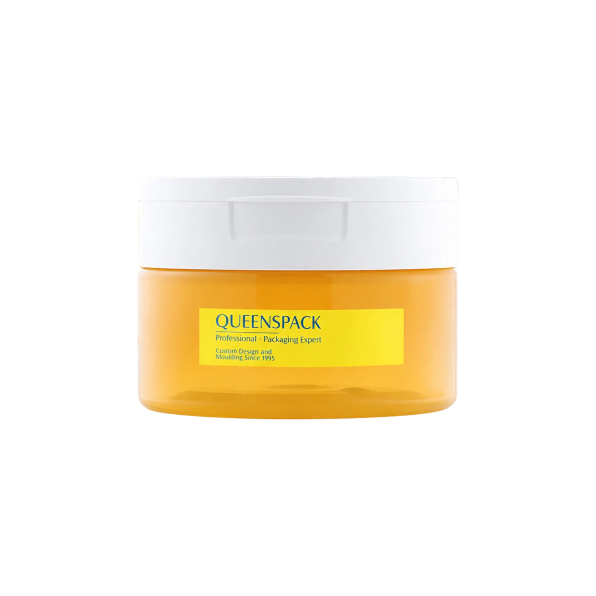 Queens Packaging Co., ltd. 5.6oz / 165ml PET Straight Sided Cosmetic Jar with PP Hinged Cap