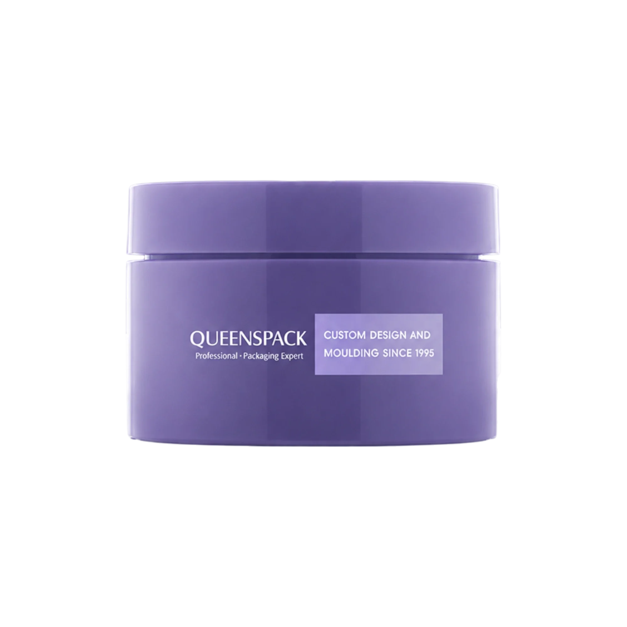 Queens Packaging Co., ltd. 6.8oz / 200ml PP Straight Sided Cosmetic Jar with Flush Cap & PP Sealing Disc