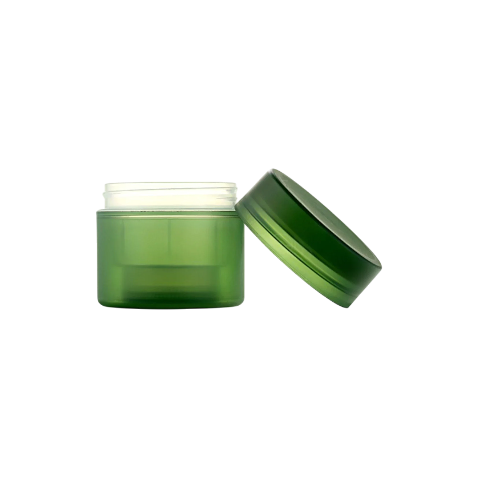 Queens Packaging Co., ltd. 1.7oz / 50ml Monomaterial PP Straight Sided Cream Jar with Flush Cap