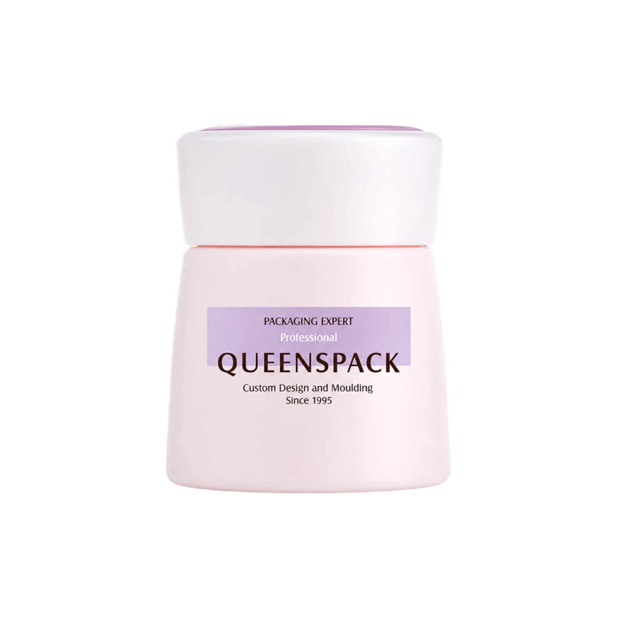 Queens Packaging Co., ltd. 1.2oz / 35ml PP Tapered Cream Jar with Flared PP Closure & PE Sealing Disc