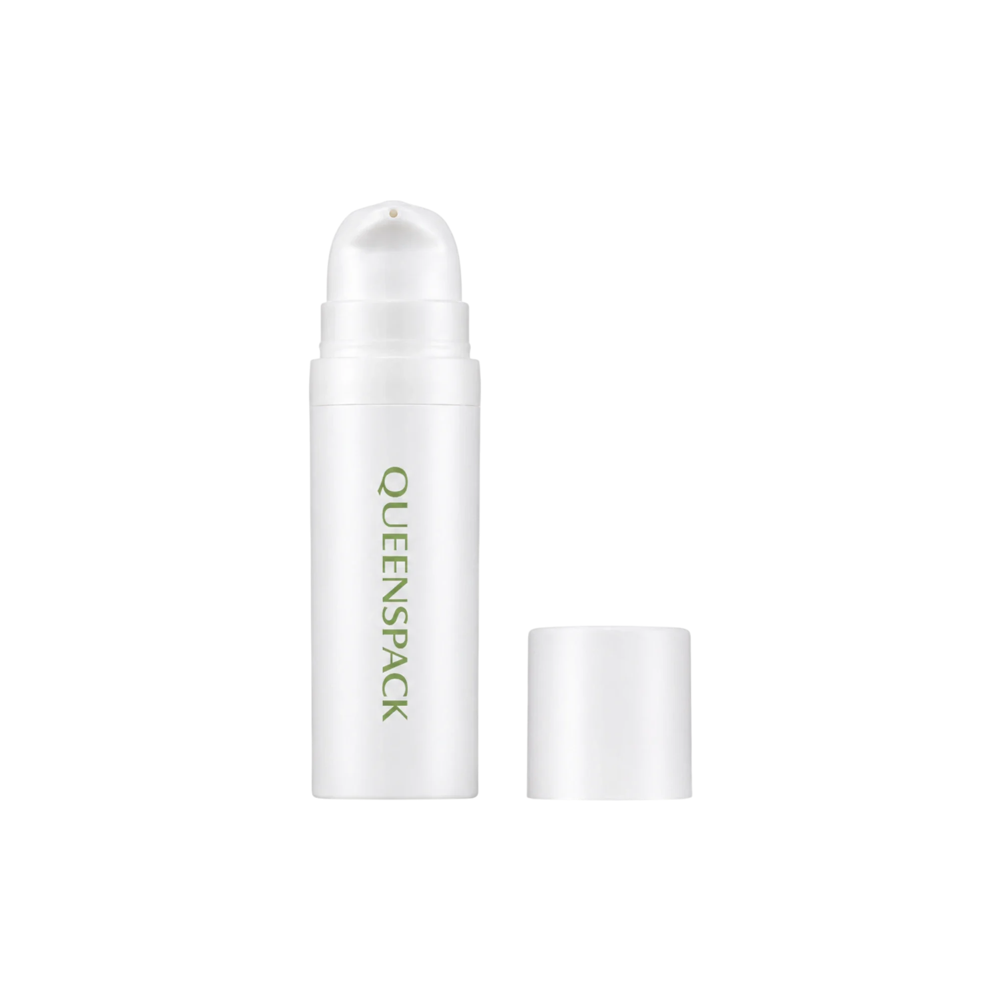 Queens Packaging Co., ltd.  0.51oz / 15ml PP Cylinder Airless Pump Bottle with Flush PP Overcap, 0.22cc Dosage