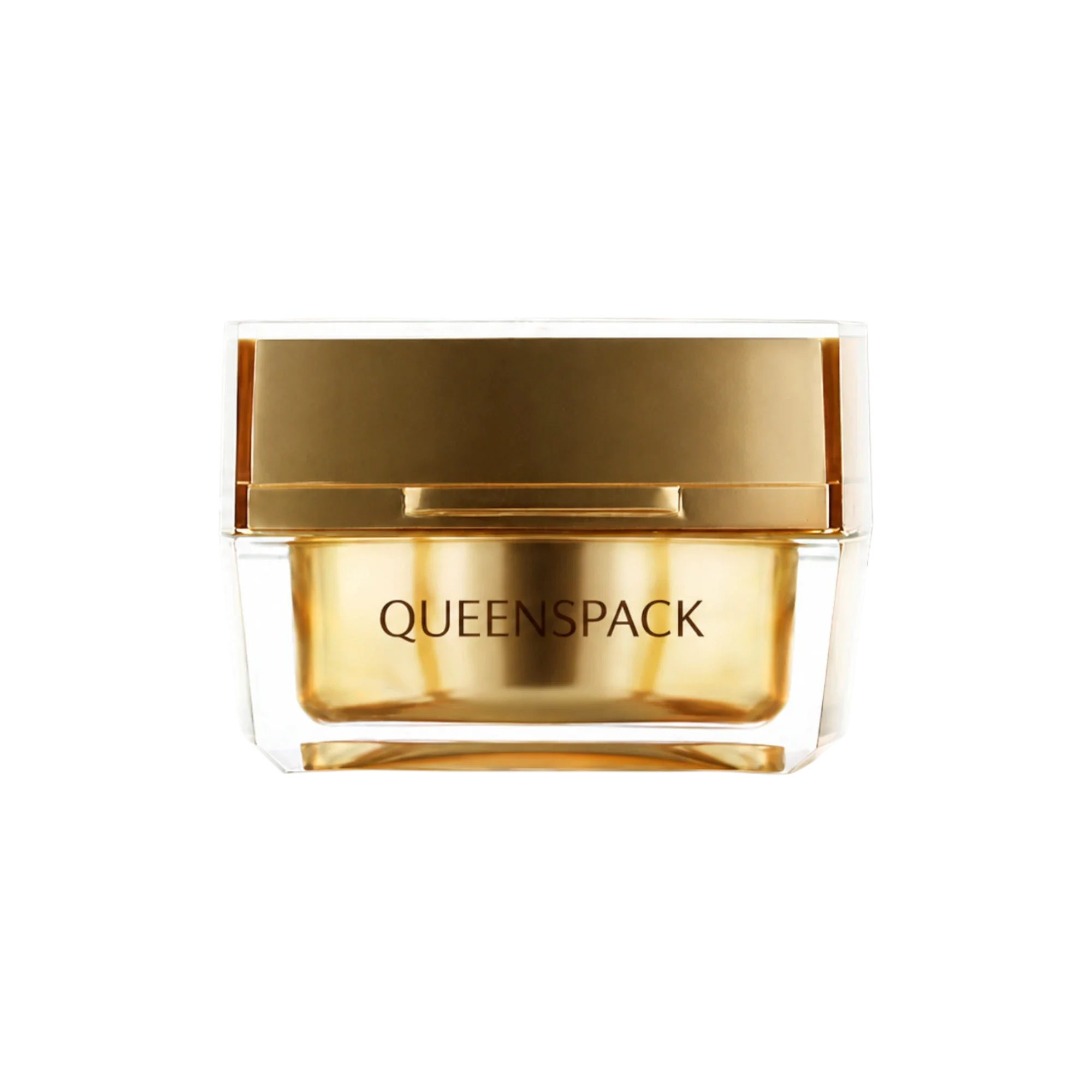 Queens Packaging Co., ltd. 1.7oz / 50ml Acrylic Double-Wall Square Moisturizer Jar with Flush Cap & PP Sealing Disc