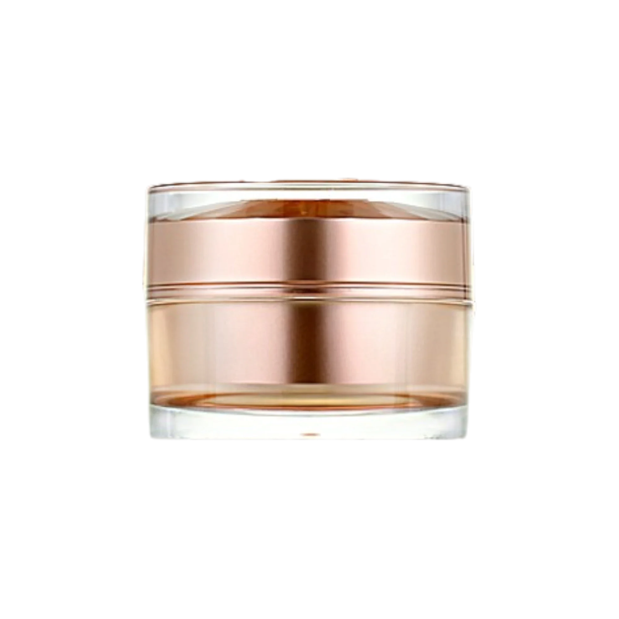 Queens Packaging Co., ltd.  1oz / 30ml Acrylic Double-Wall Straight Sided Cream Jar with Diamond-Cut Detail Closure & PP Sealing Disc