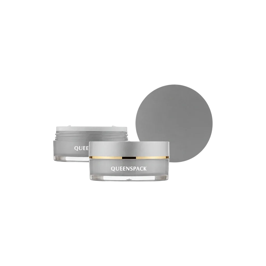 Queens Packaging Co., ltd.  2x100ml / 3.4oz Acrylic Low-Profile Straight Sided Dual-Chamber Cosmetic Jar with PP Inner Jar & Sealing Disc