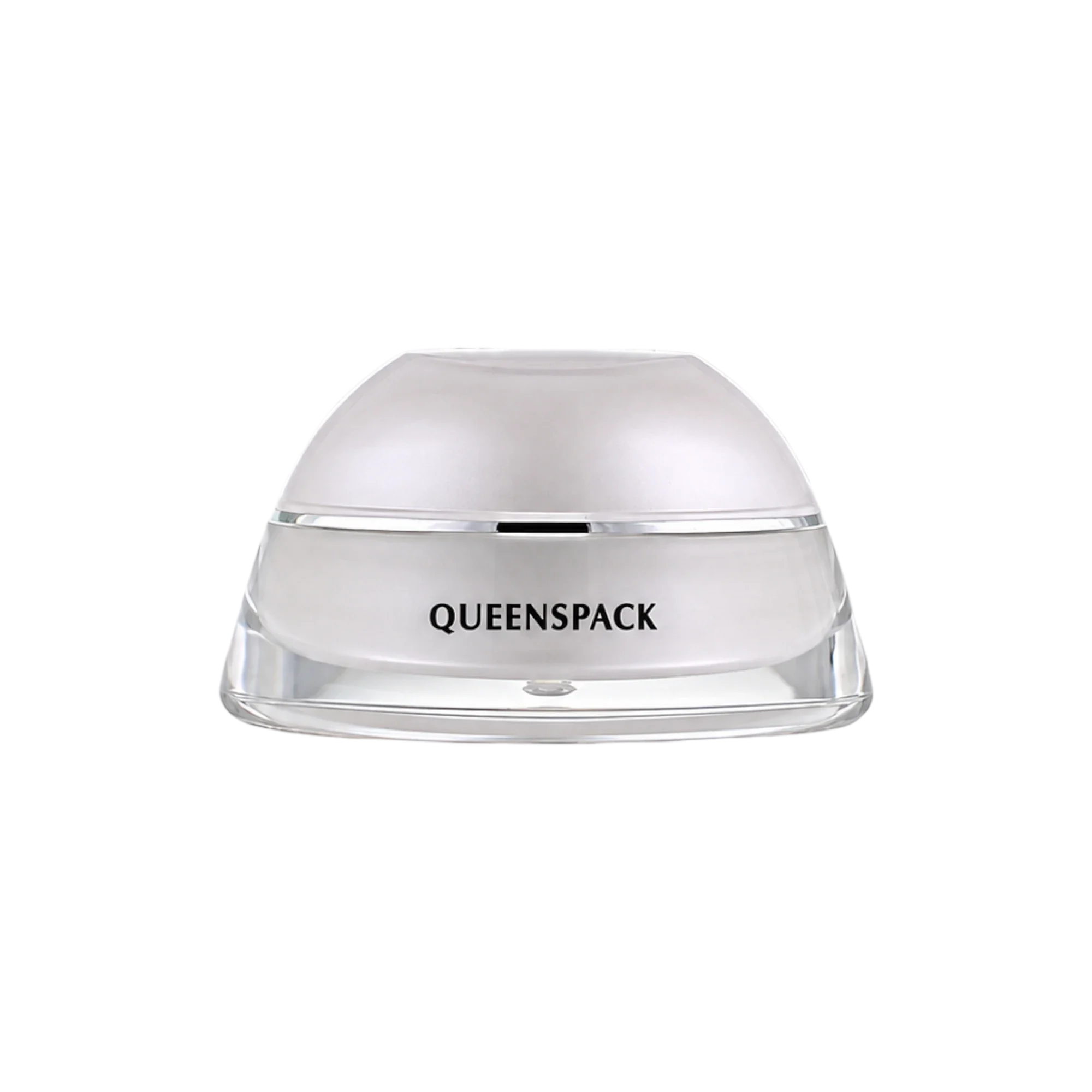 Queens Packaging Co., ltd.  0.17oz / 5ml Clear Acrylic Double-Wall Flared Round Balm Jar with Domed Cap