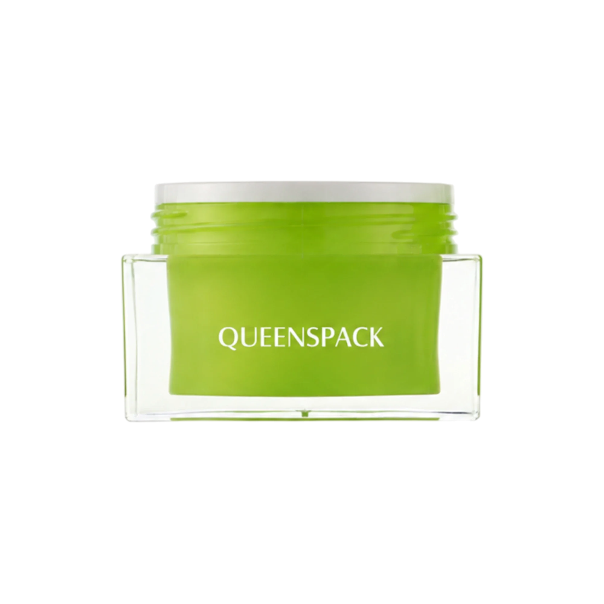 Queens Packaging Co., ltd. 1.7oz / 50ml Acrylic Double-Wall Square Cream Jar with PP Inner Jar, Flush Acrylic Cap & PP Sealing Disc