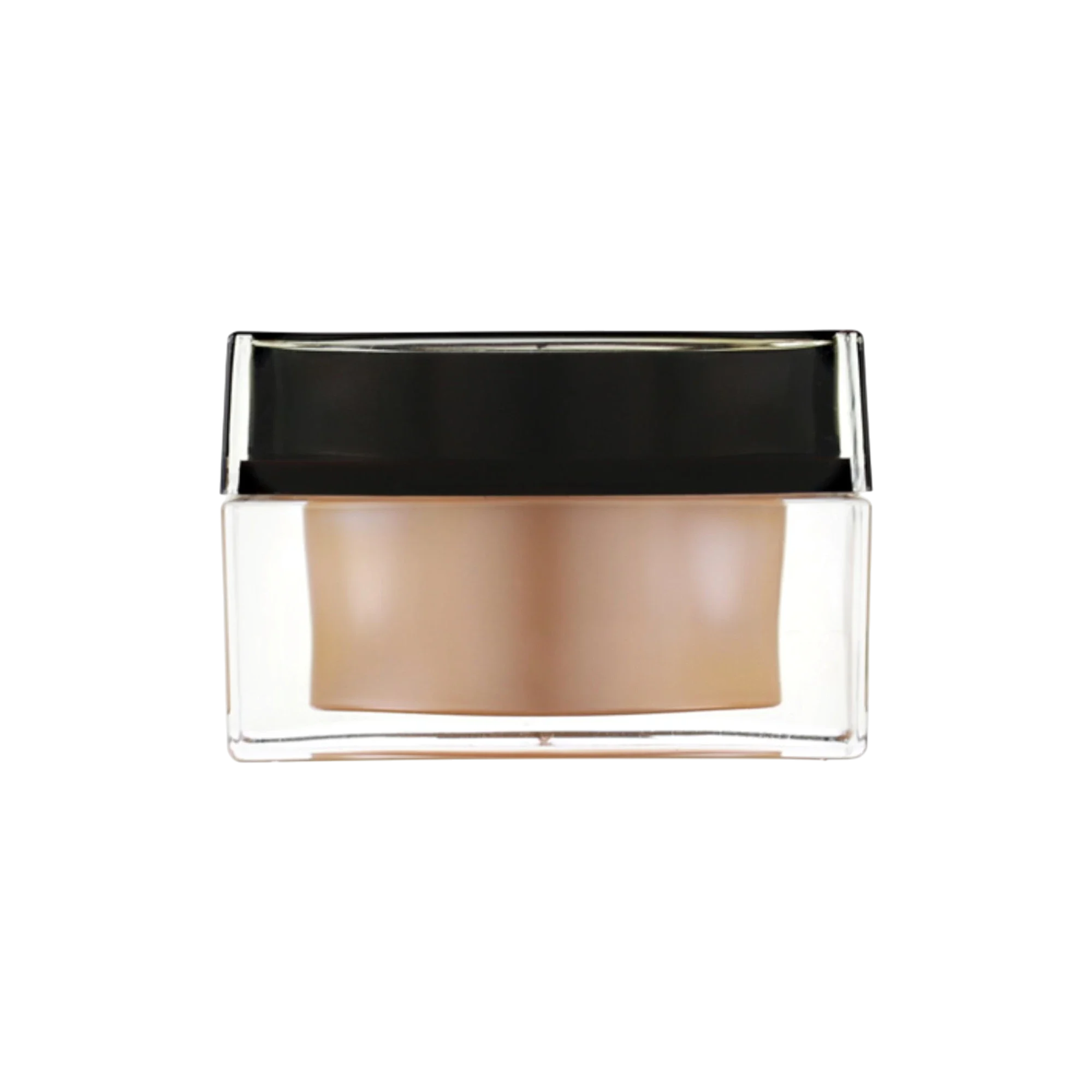Queens Packaging Co., ltd.  2.7oz / 80ml Acrylic Double-Wall Square Cream Jar with PP Inner Jar, Flush Acrylic & PP Sealing Disc