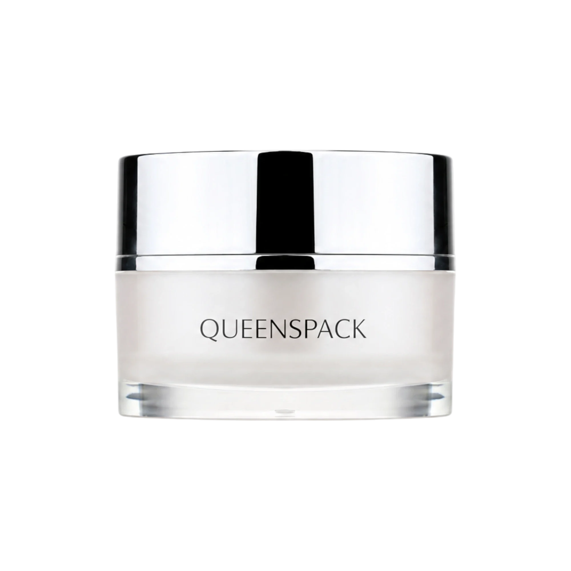 Queens Packaging Co., ltd.  1oz / 30ml Acrylic Double-Wall Straight Sided Cream Jar with Flush Metallized ABS Cap & PP Inner Jar