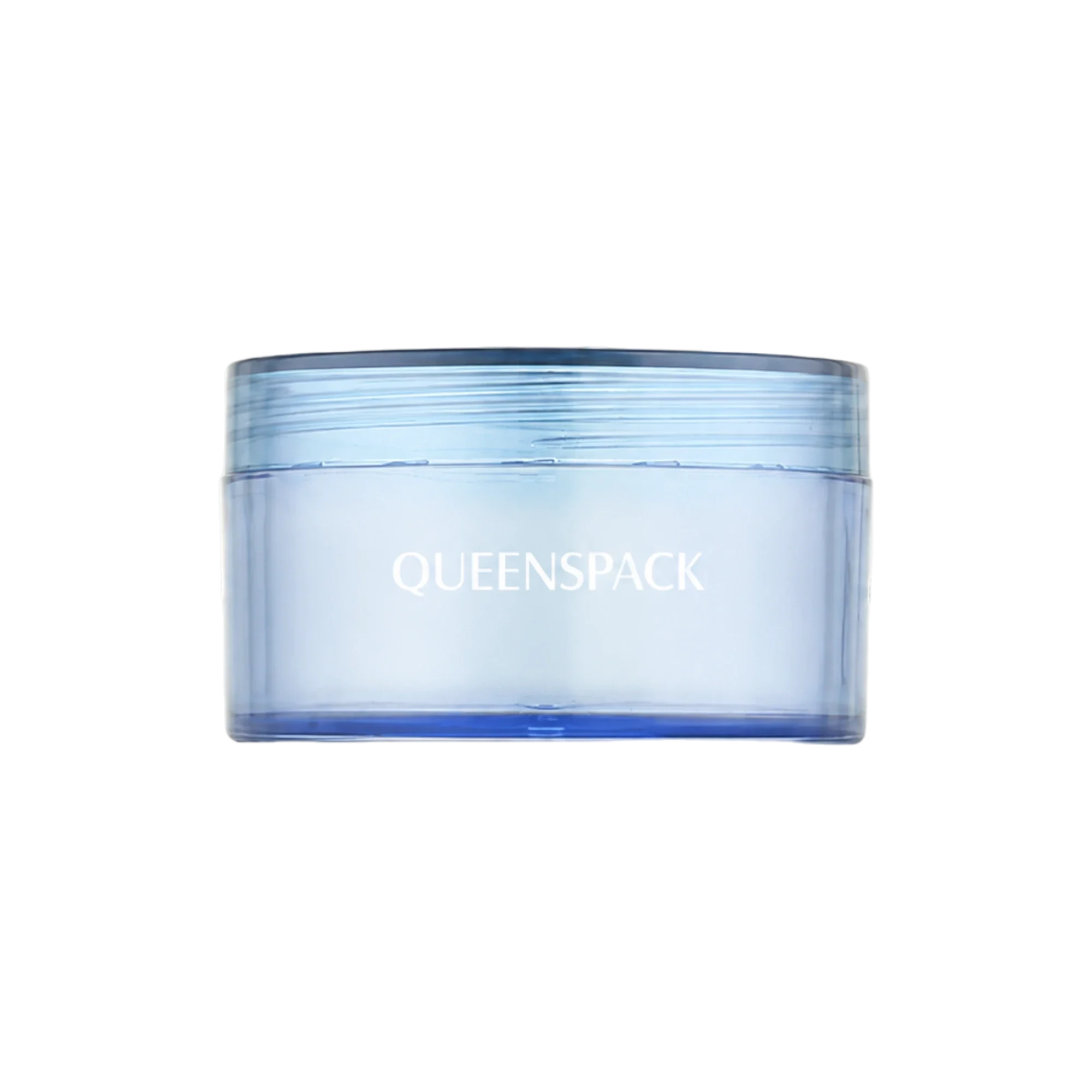 Queens Packaging Co., ltd. 3.4oz / 100ml AS Low-Profile Straight Sided Cream Jar with Flush Translucent ABS Cap
