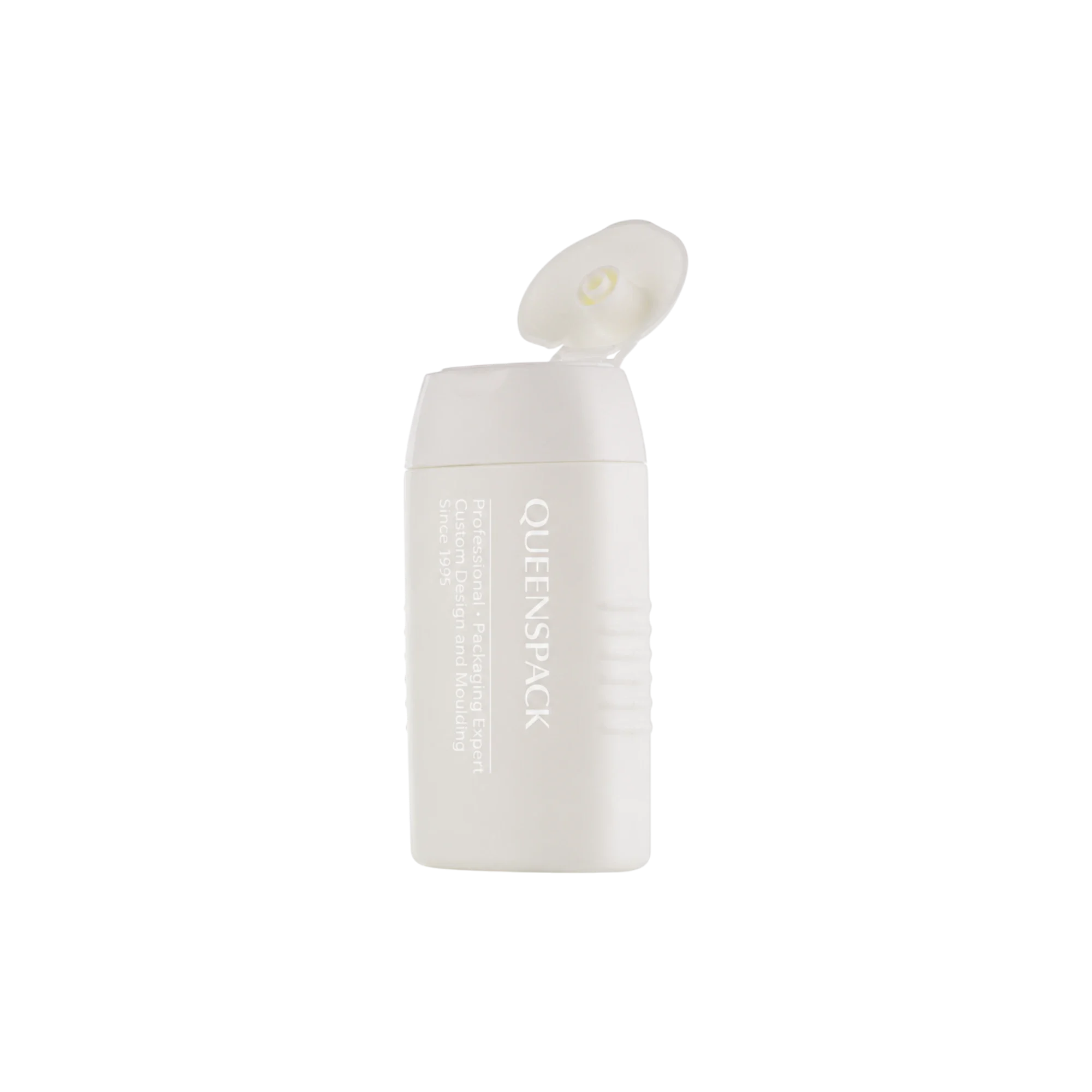 Queens Packaging Co., ltd. 1.7oz / 50ml PE Oval Cream Tottle with Flip Top Cap