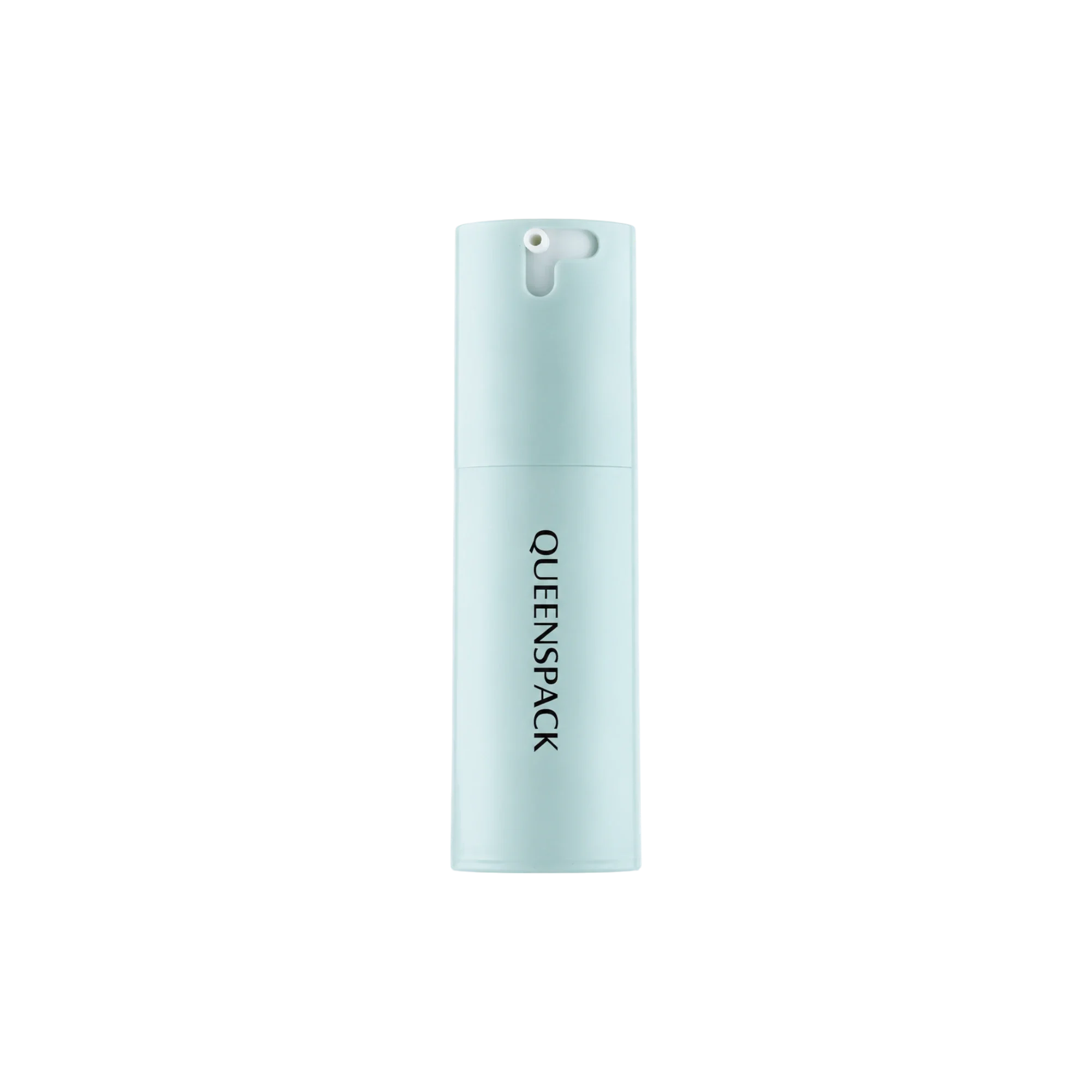 Queens Packaging Co., ltd. 1oz / 30ml PP Cylinder Airless Pump Bottle with Integrated Recessed Pump with Twist Lock, 0.2cc Dosage