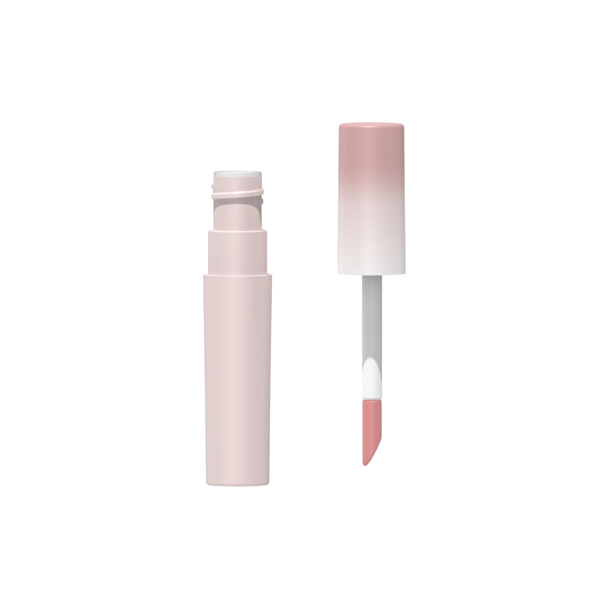 Hangzhou Ecopack Technology Co., Ltd 0.19oz / 5.5ml PETG Cylinder Lip Gloss Tube with ABS Cap & Classic Doe Foot Applicator