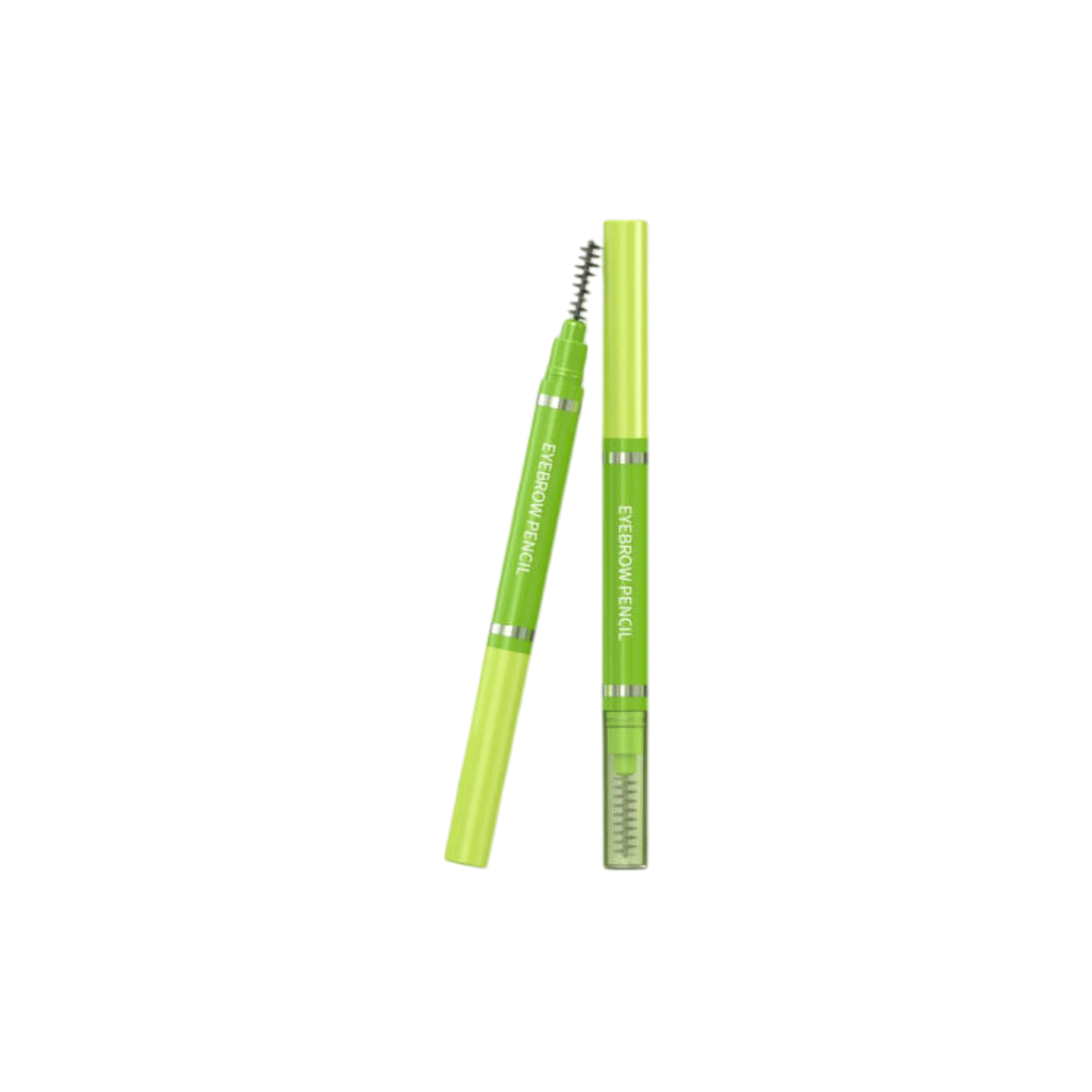 Hangzhou Ecopack Technology Co., Ltd 0.2g ABS Dual-Ended Twist-Up 3.4x2mm Eyebrow Pencil with Angled Tip & Spoolie Brush